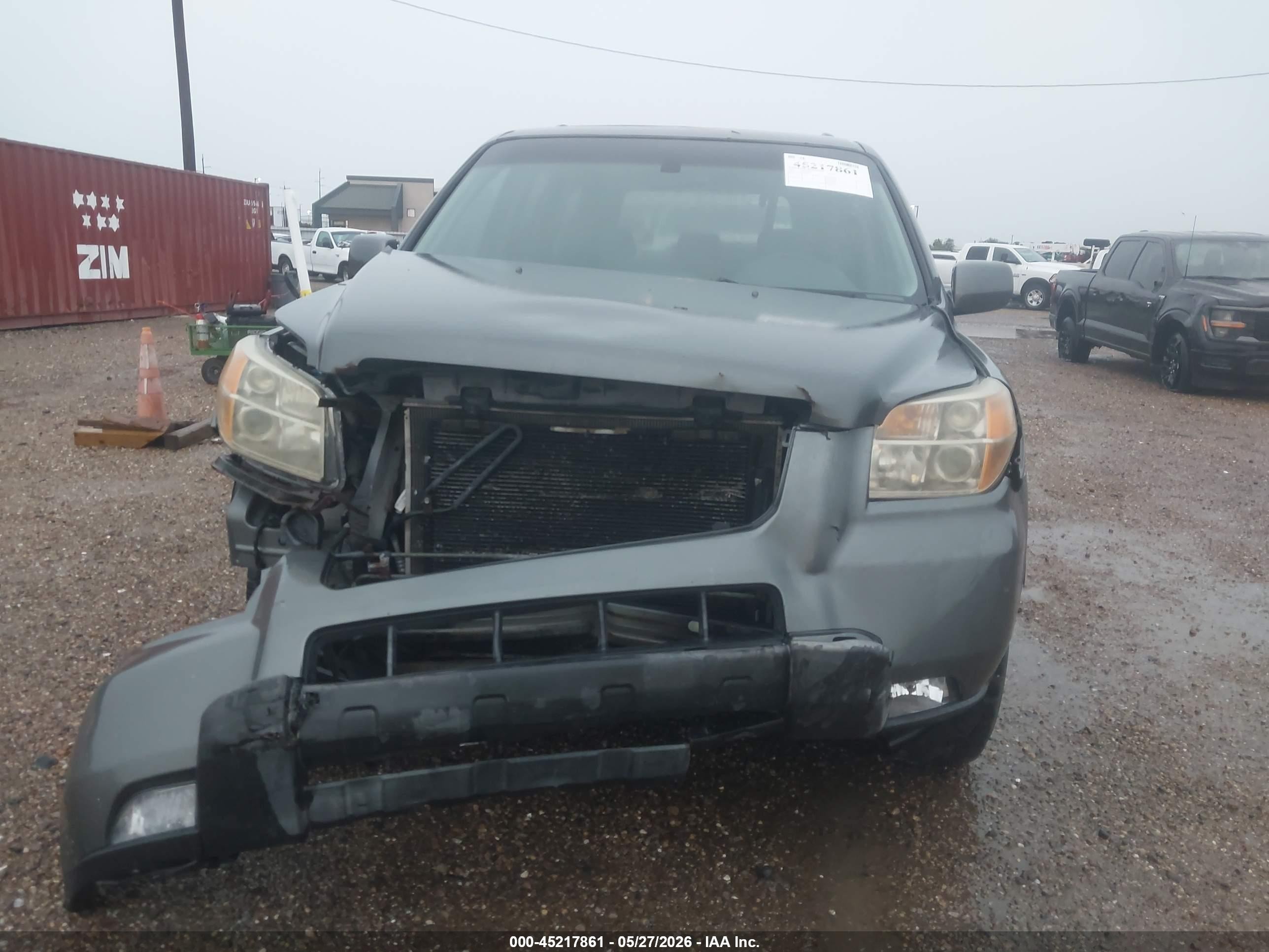 2008 Honda Pilot Se Gray vin: 5FNYF28378B016110
