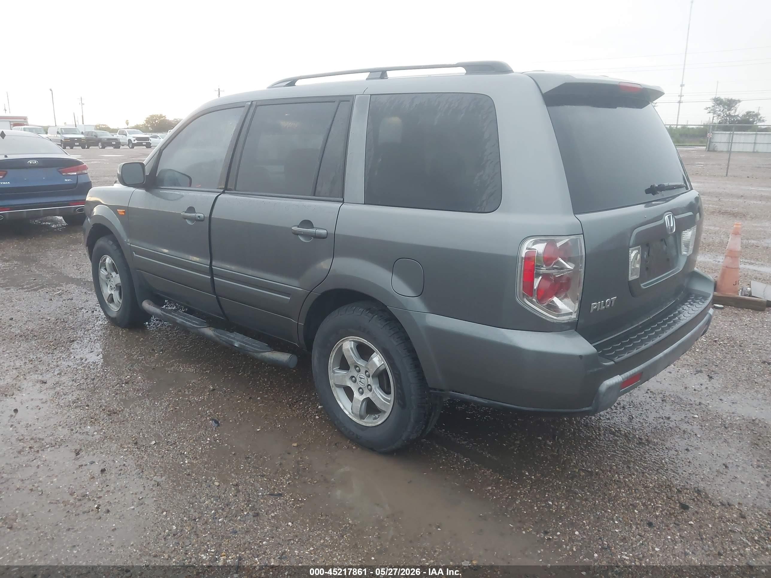 2008 Honda Pilot Se Gray vin: 5FNYF28378B016110
