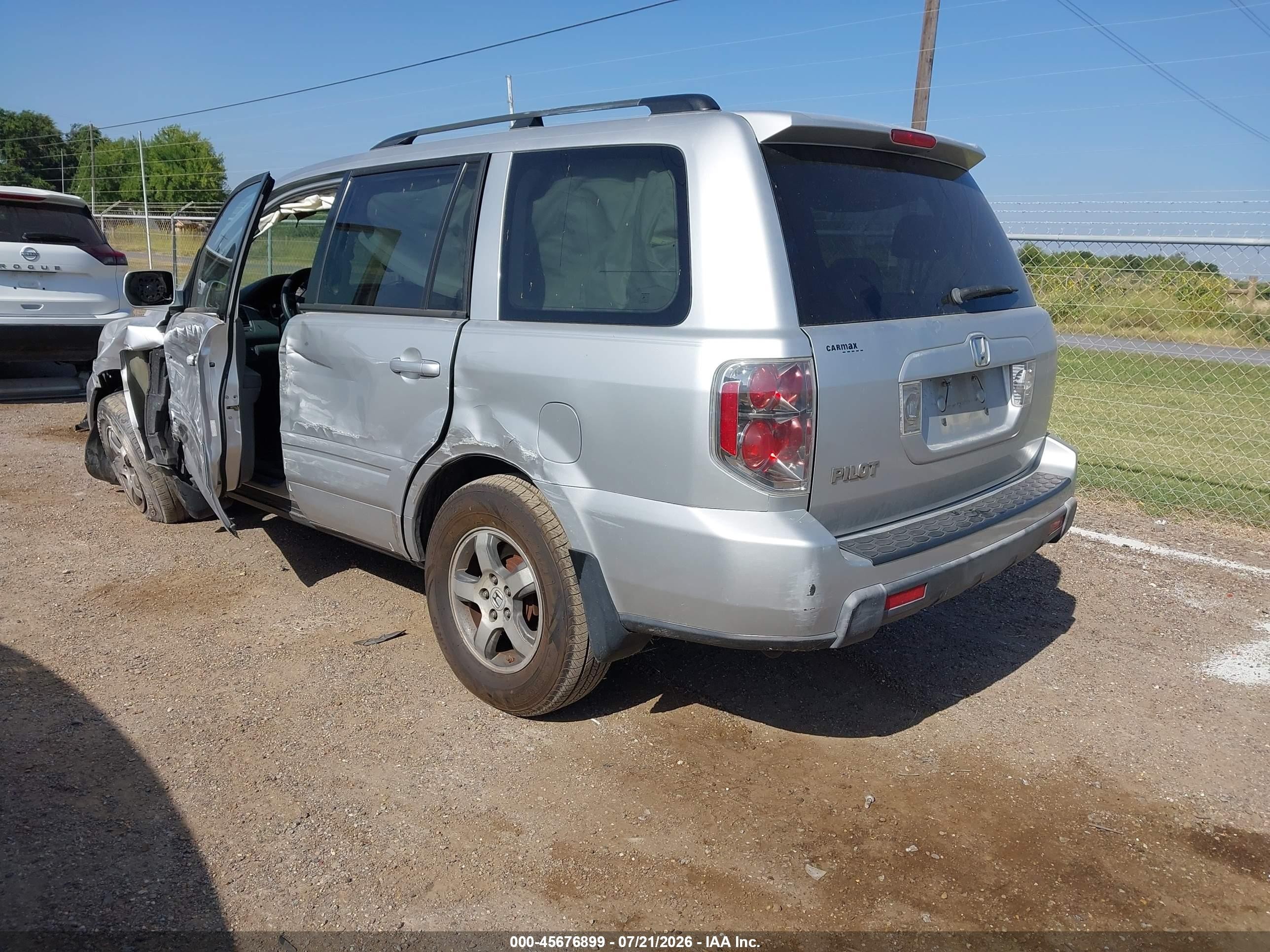 2008 Honda Pilot Se Silver vin: 5FNYF28388B002023