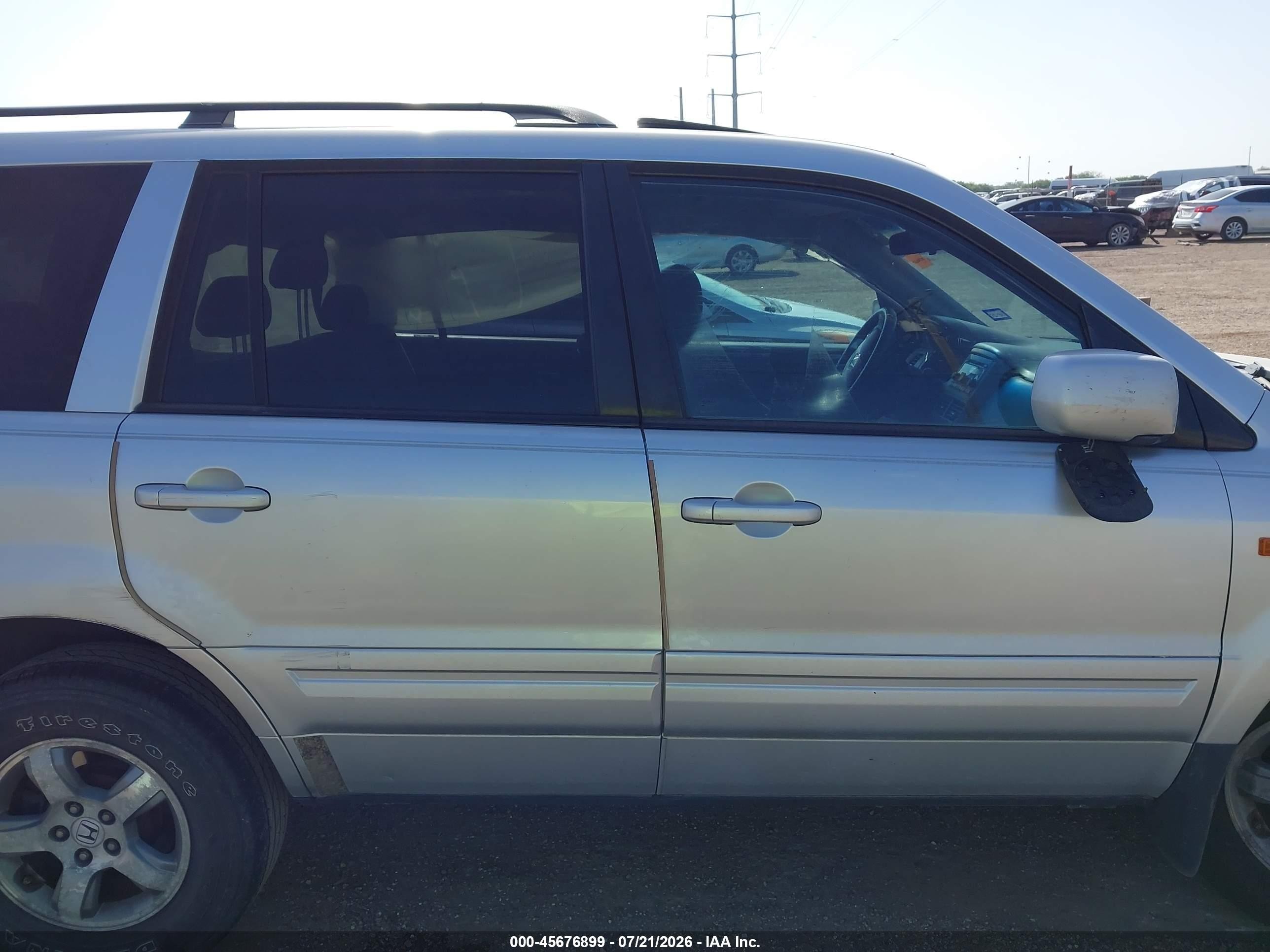 2008 Honda Pilot Se Silver vin: 5FNYF28388B002023