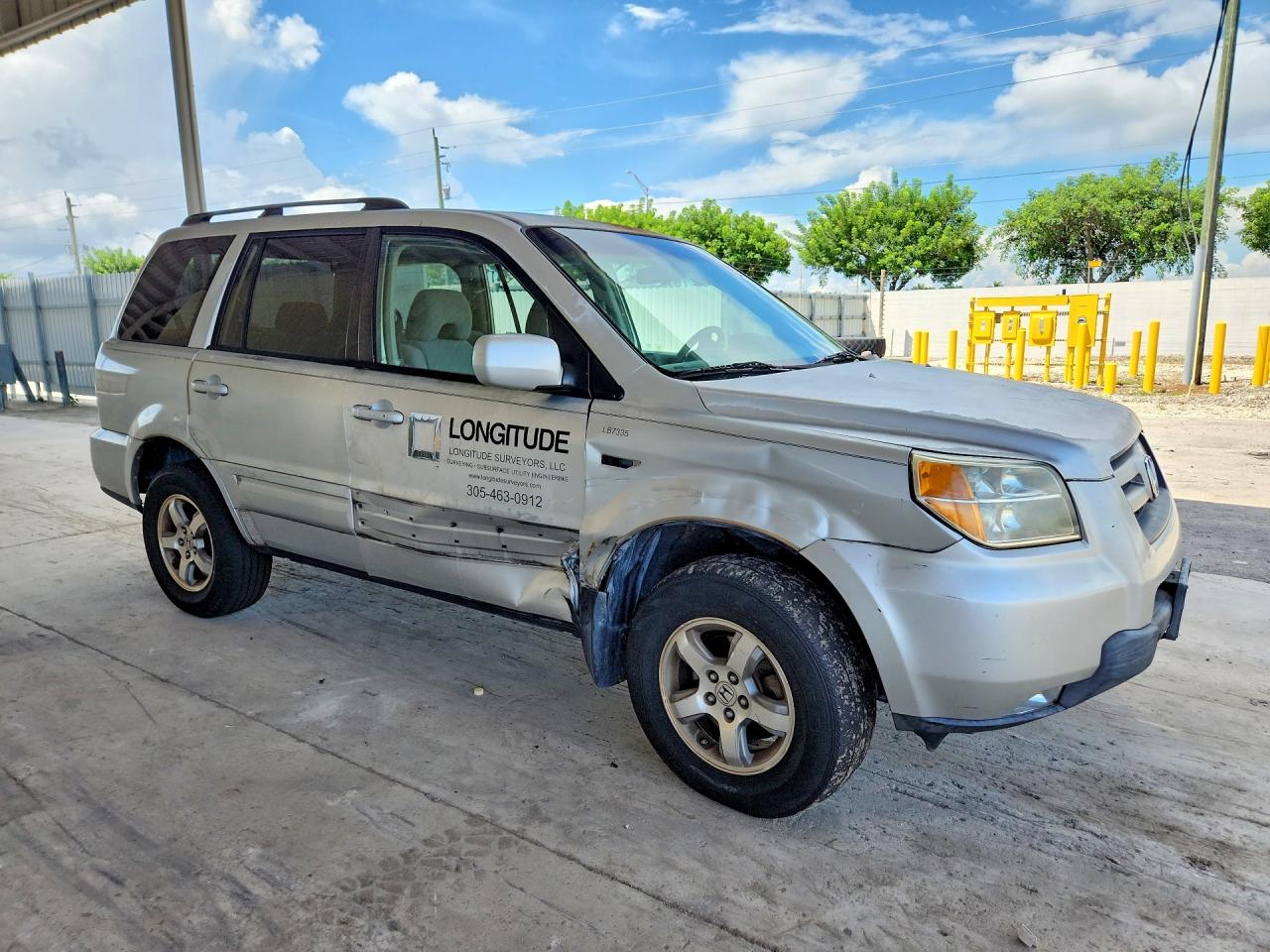 2008 Honda Pilot Se Silver vin: 5FNYF28388B011210