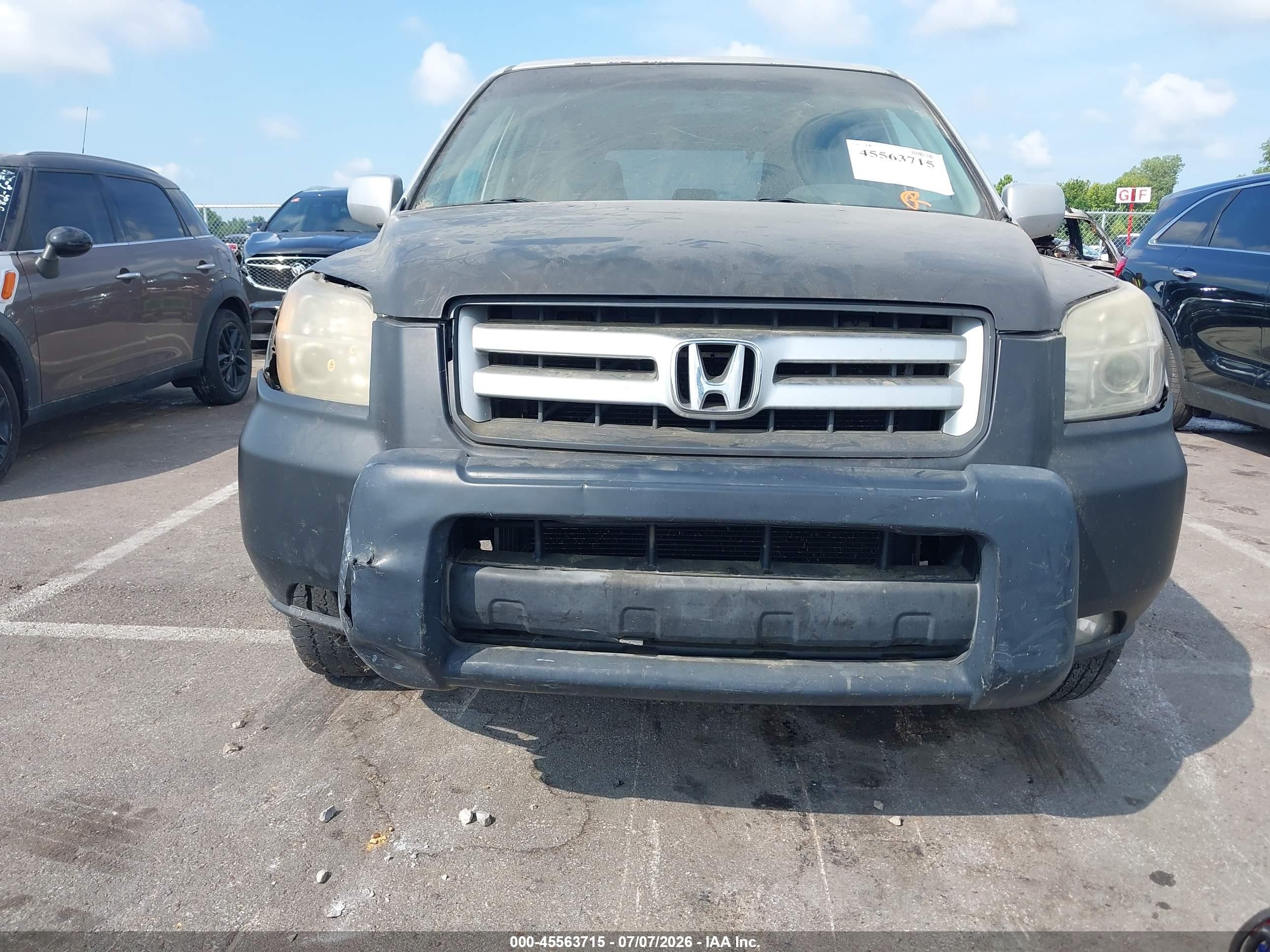 2008 Honda Pilot Se Gray vin: 5FNYF28388B021784