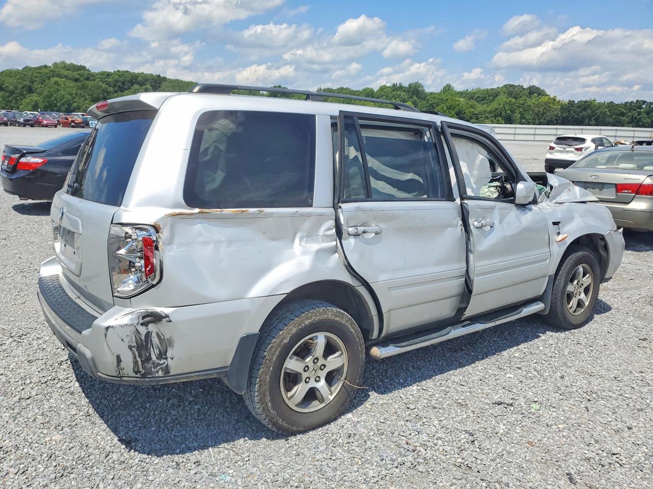 2008 Honda Pilot Se Silver vin: 5FNYF28388B021820