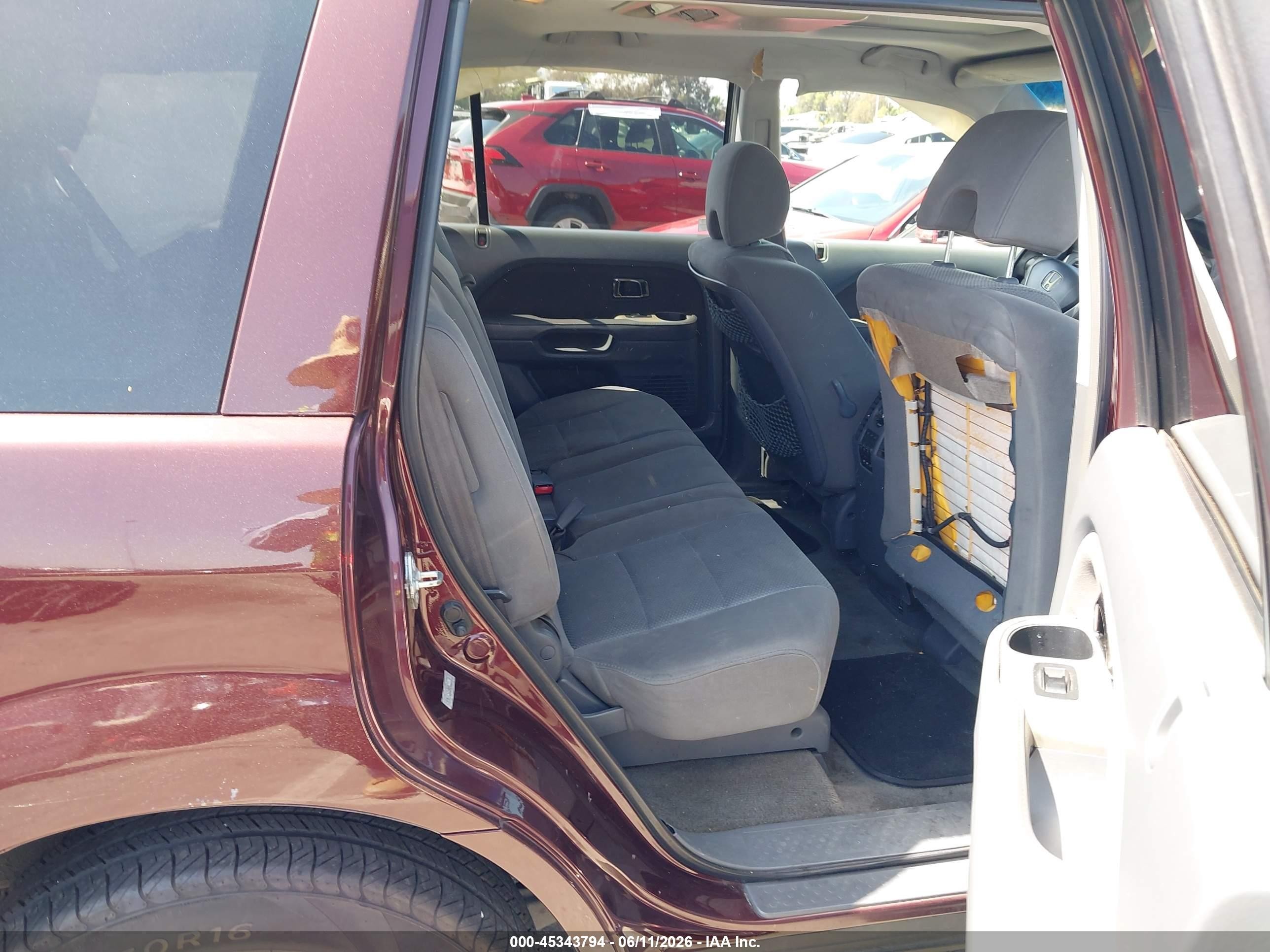 2008 Honda Pilot Se Бордовый vin: 5FNYF28388B023115