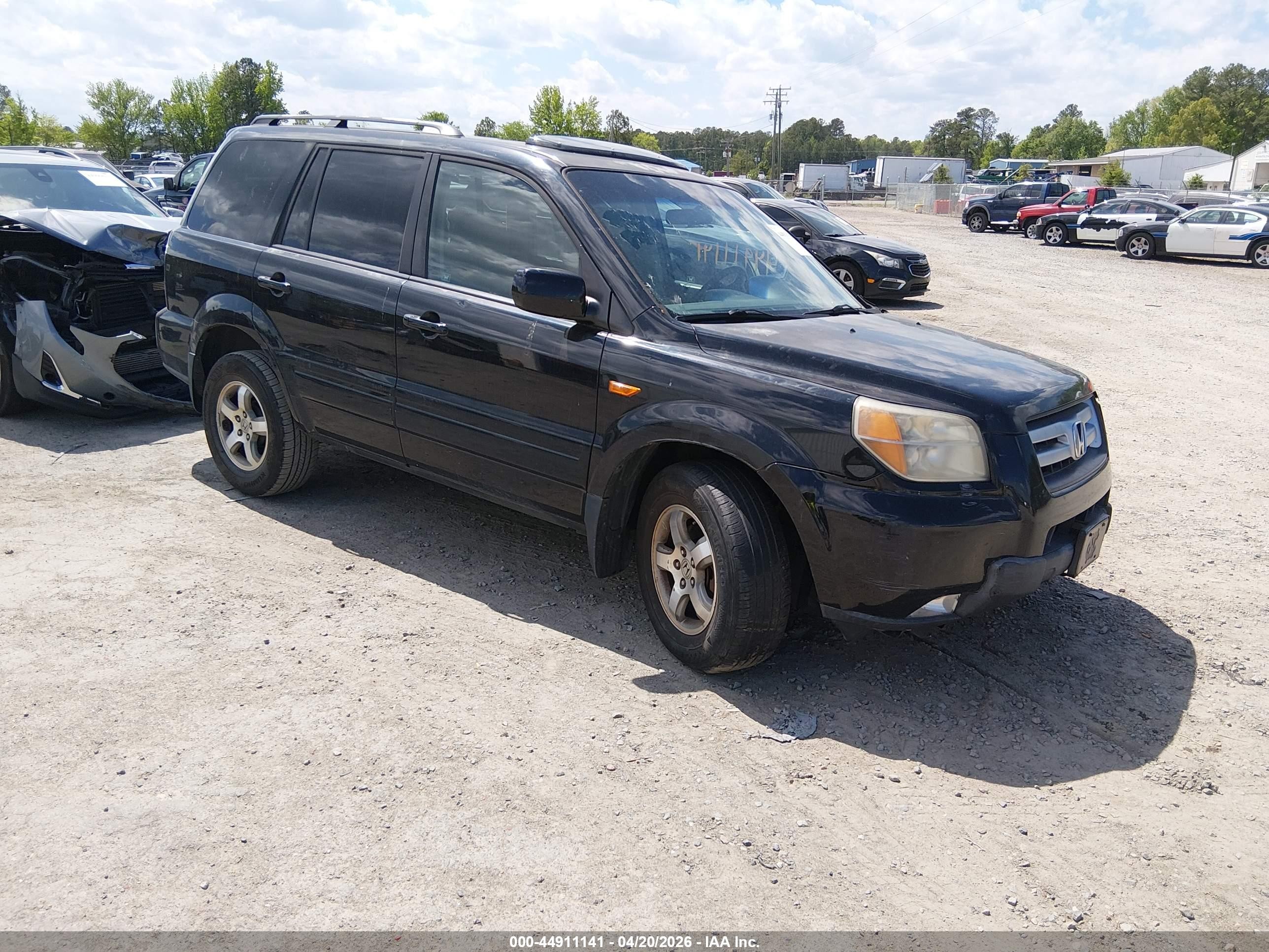 2008 Honda Pilot Se Black vin: 5FNYF28398B015394