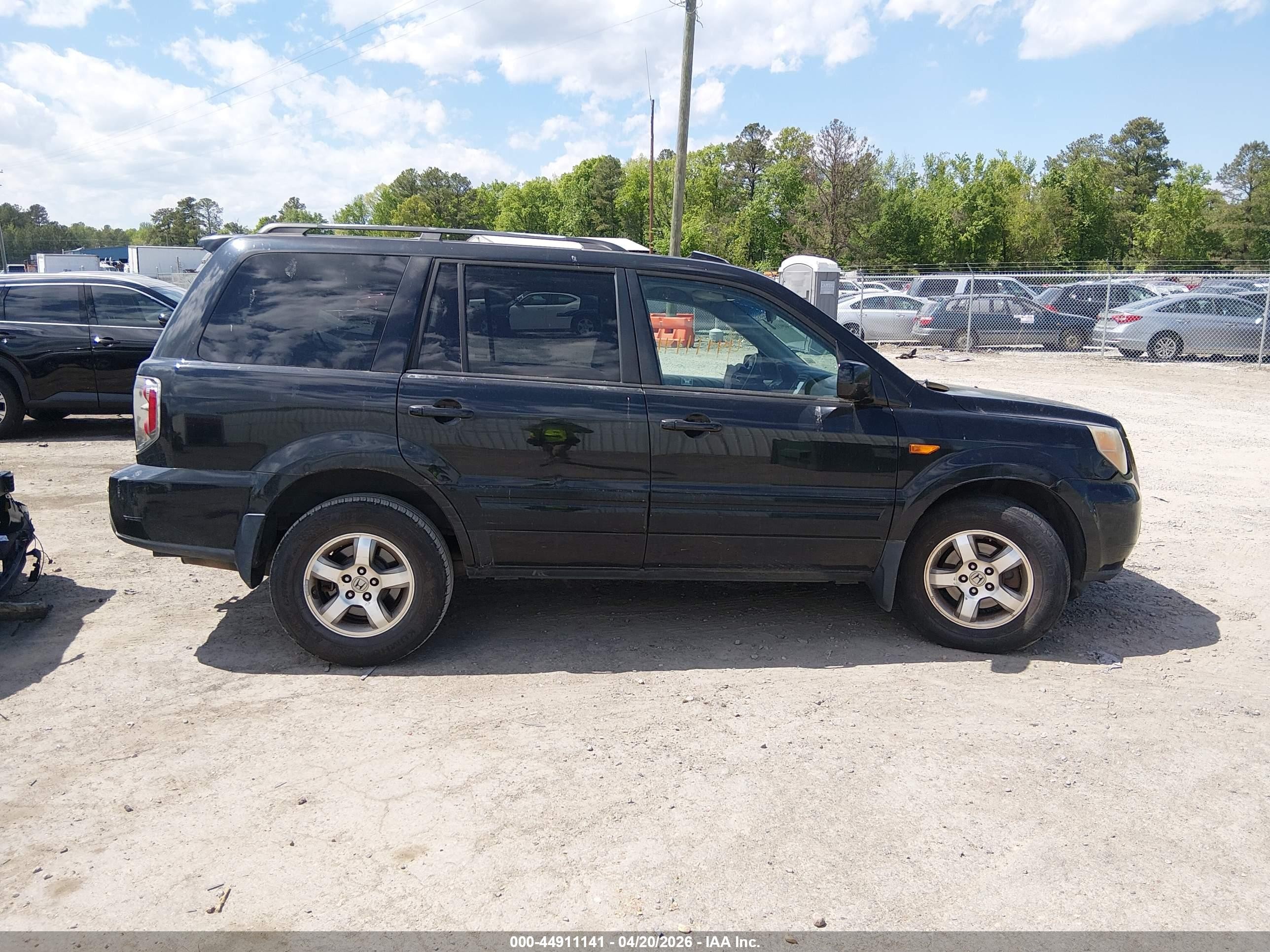 2008 Honda Pilot Se Black vin: 5FNYF28398B015394