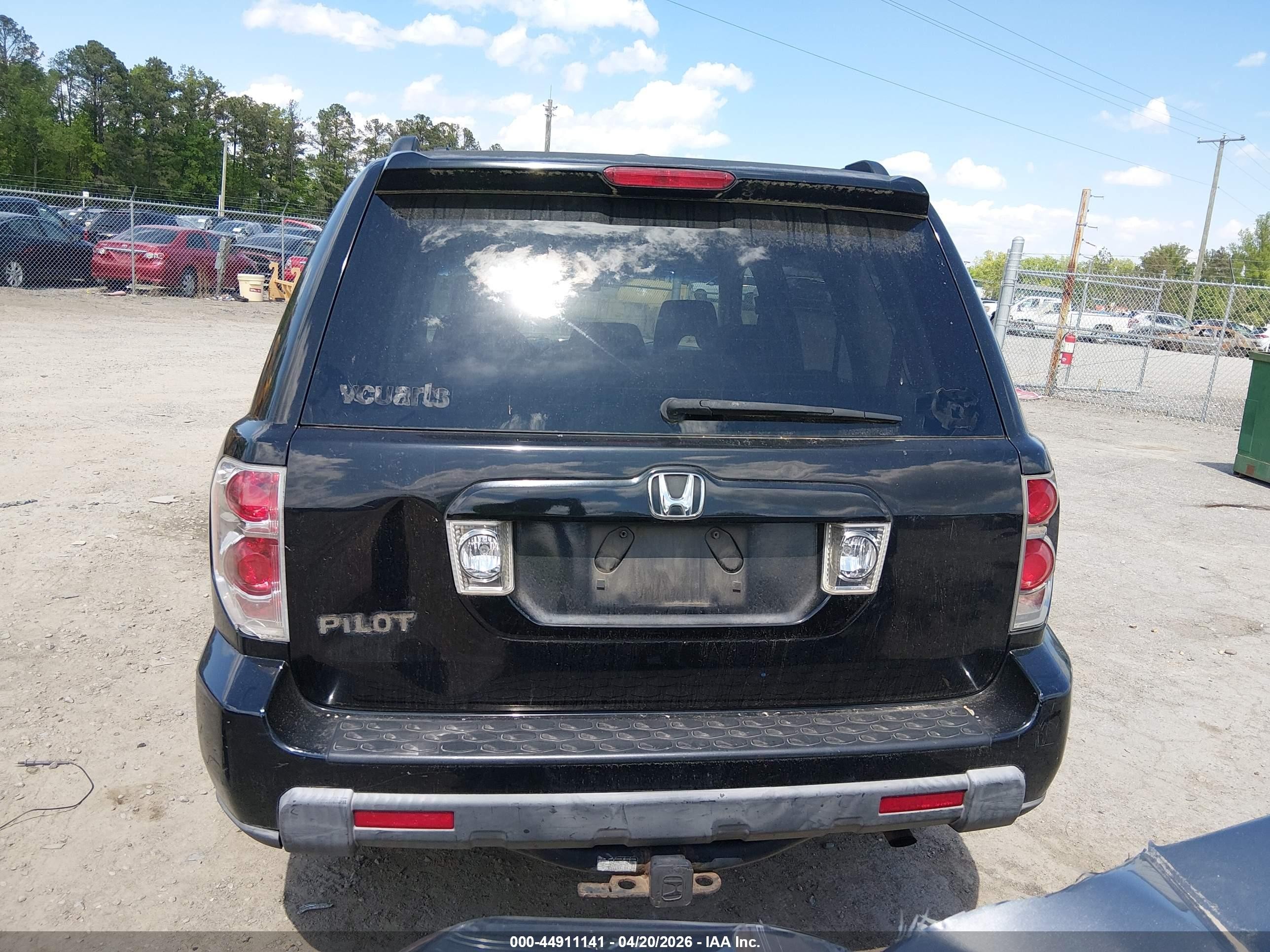 2008 Honda Pilot Se Black vin: 5FNYF28398B015394