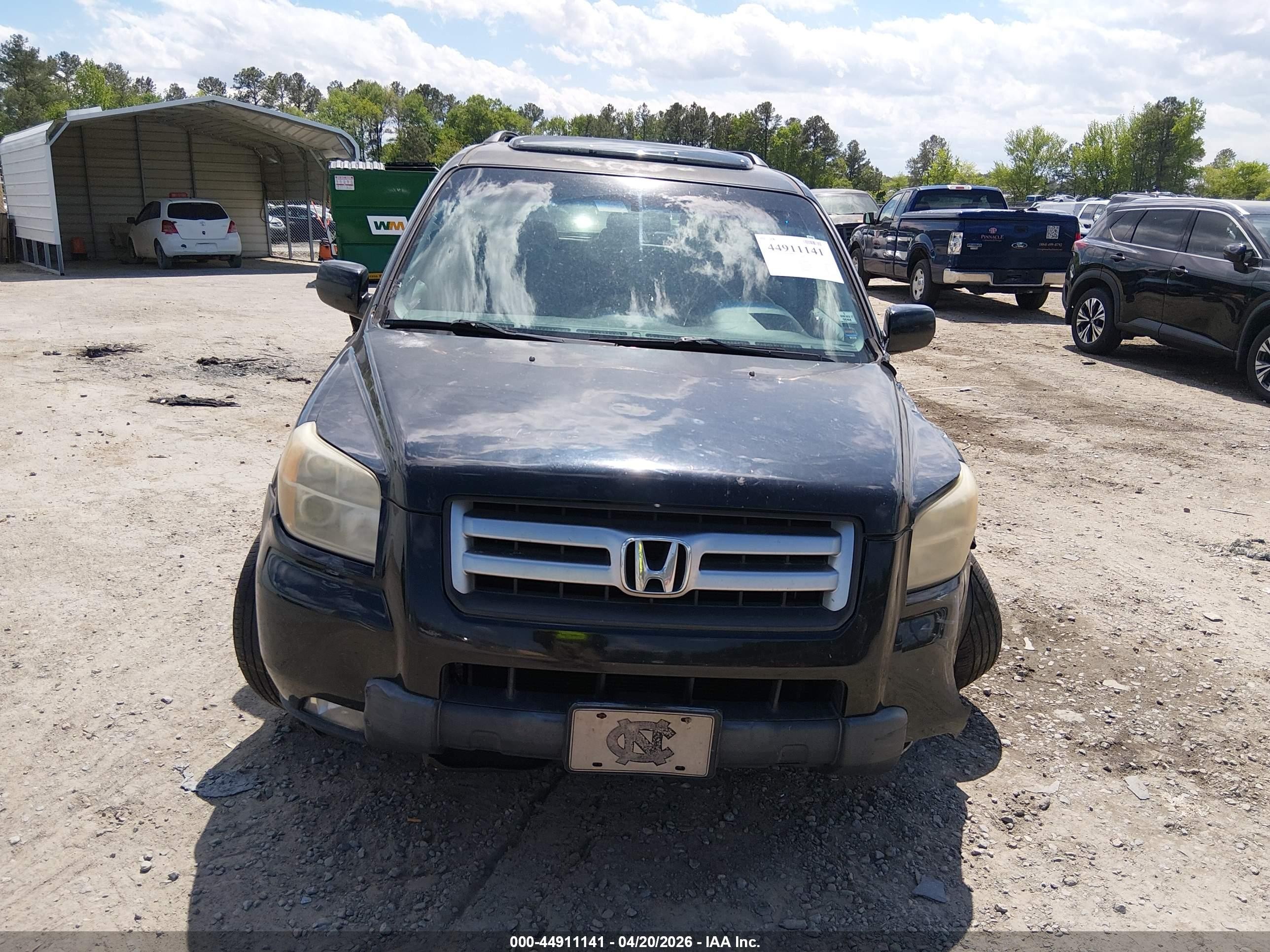 2008 Honda Pilot Se Black vin: 5FNYF28398B015394