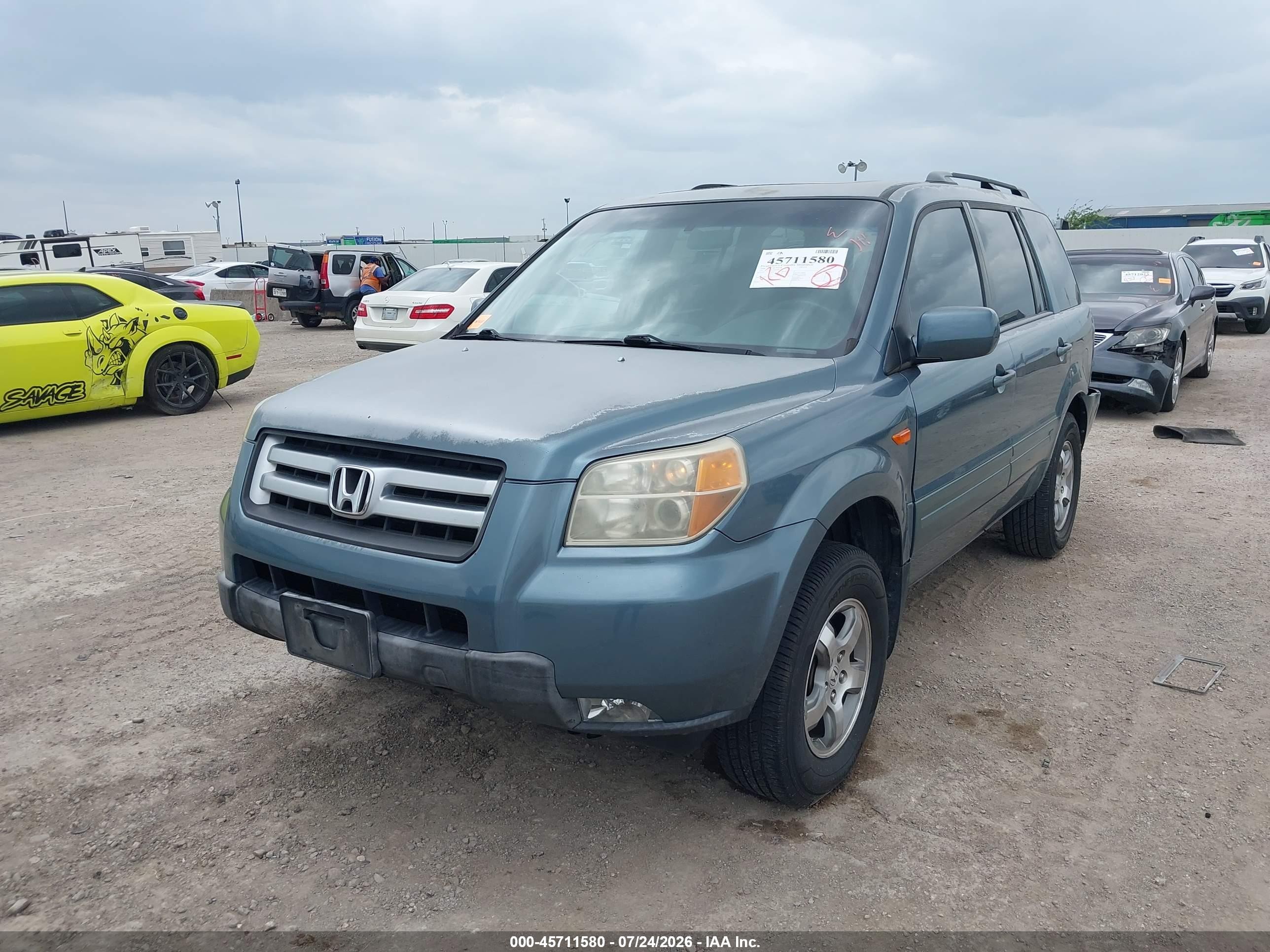 2008 Honda Pilot Se Синий vin: 5FNYF283X8B004209