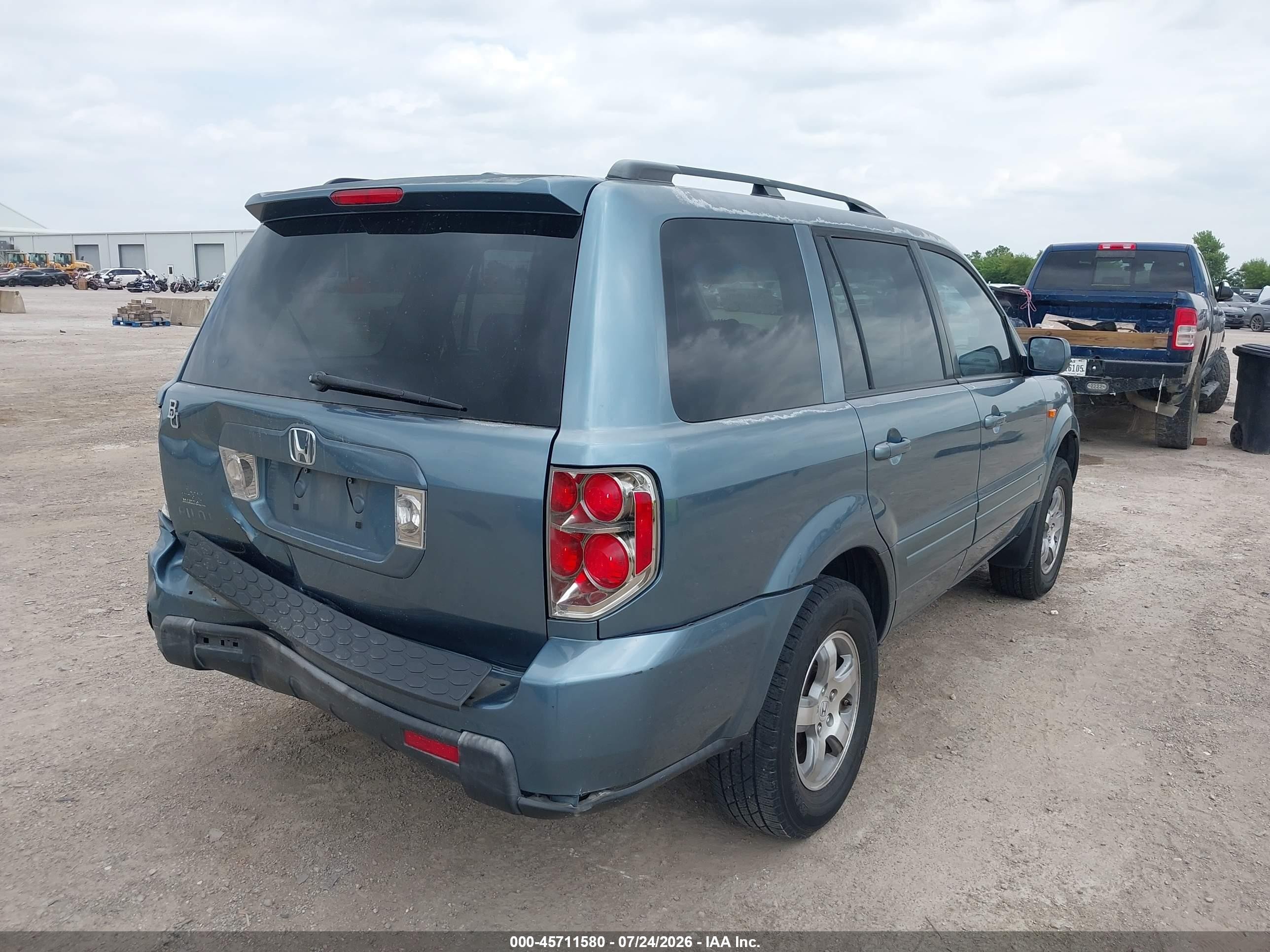 2008 Honda Pilot Se Синий vin: 5FNYF283X8B004209