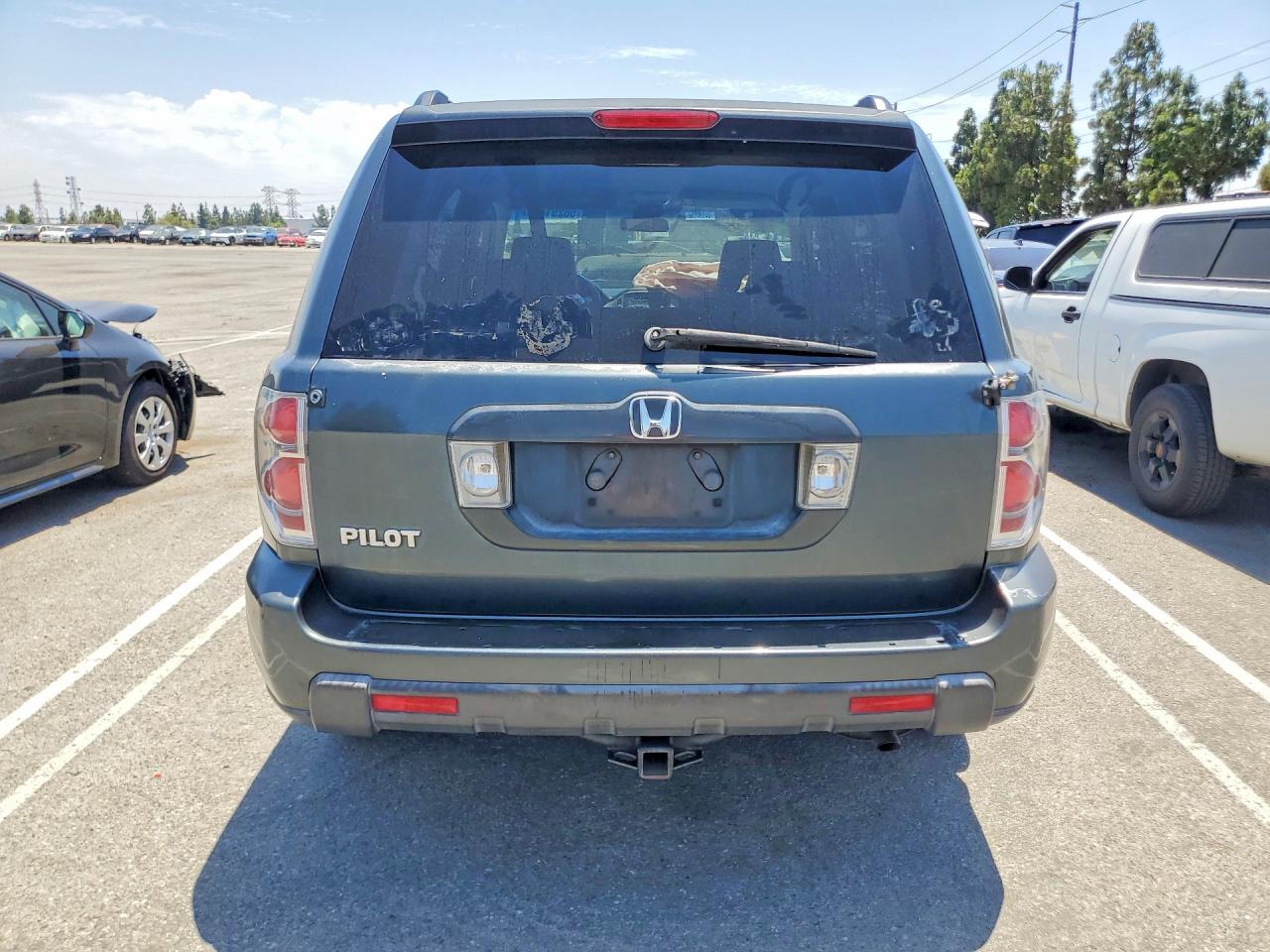 2006 Honda Pilot Ex Gray vin: 5FNYF28406B016746