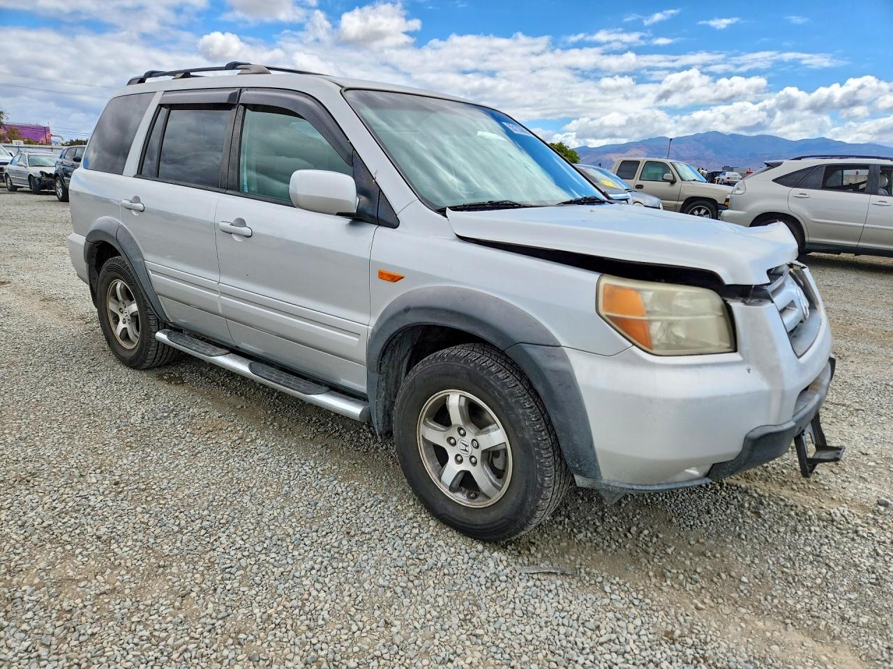 2007 Honda Pilot Ex Silver vin: 5FNYF28407B012326