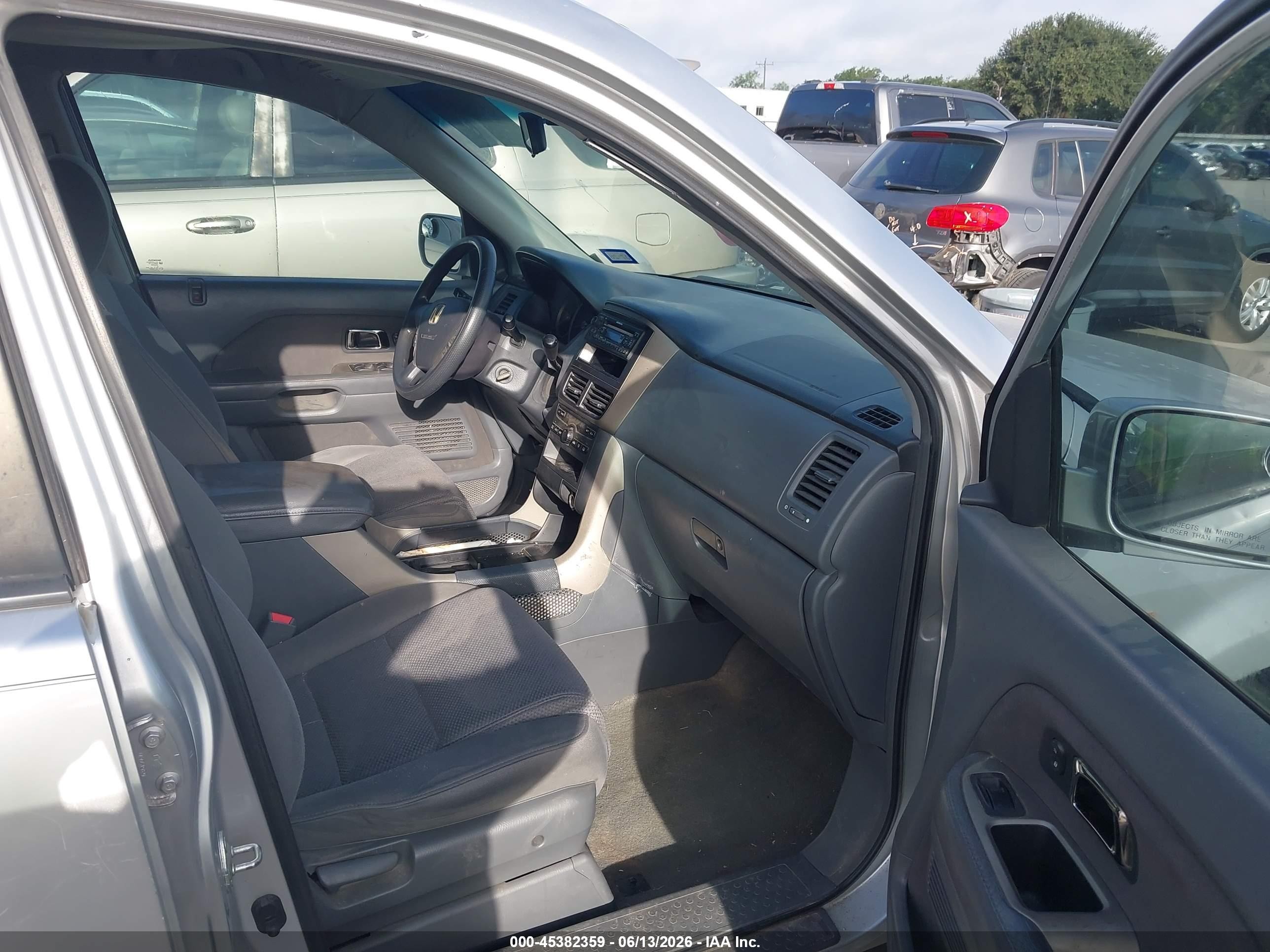 2007 Honda Pilot Ex Silver vin: 5FNYF28407B033452