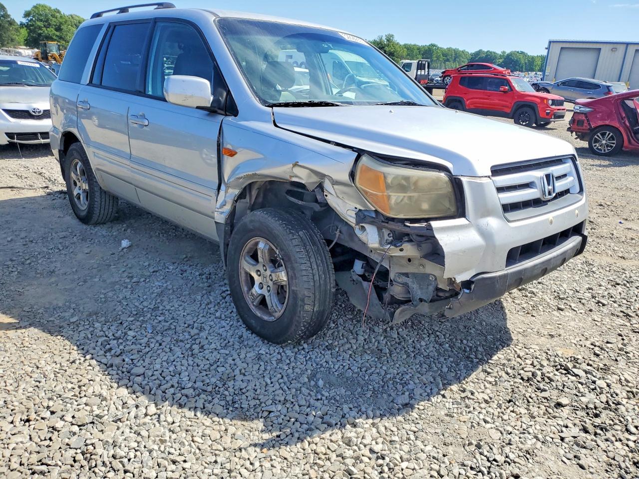 2008 Honda Pilot Ex Silver vin: 5FNYF28408B007838
