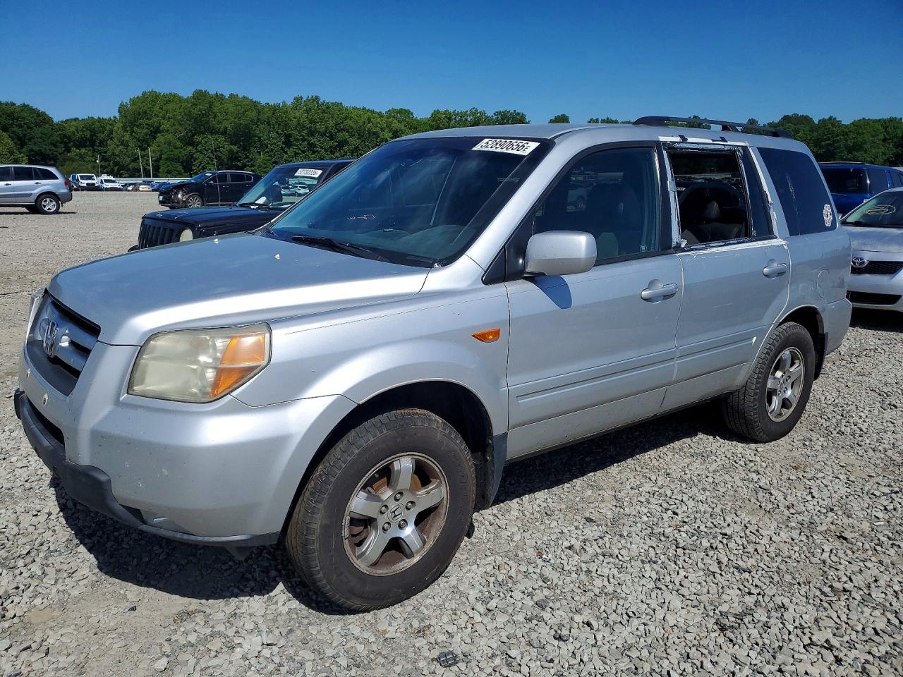 2008 Honda Pilot Ex Silver vin: 5FNYF28408B007838
