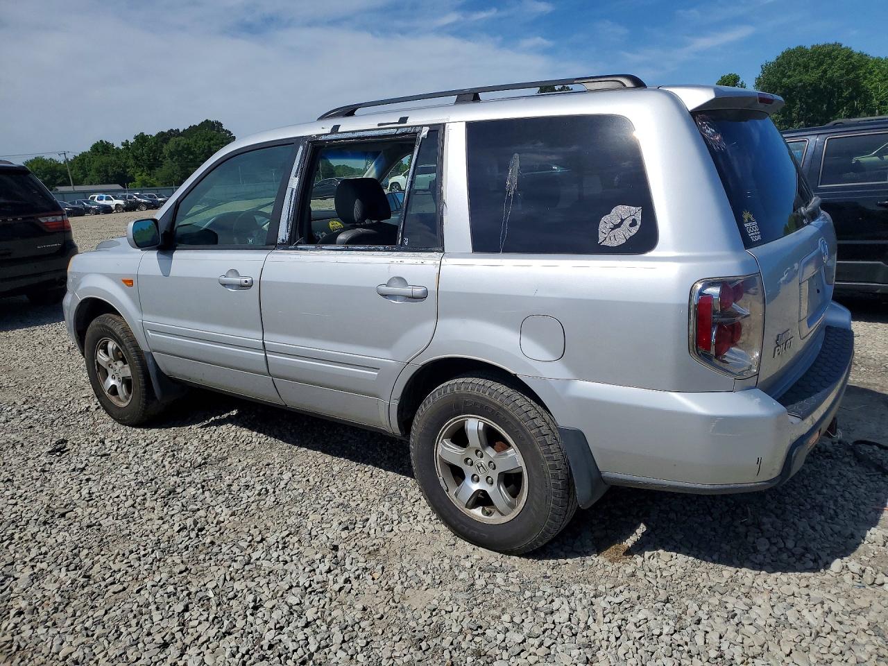2008 Honda Pilot Ex Silver vin: 5FNYF28408B007838