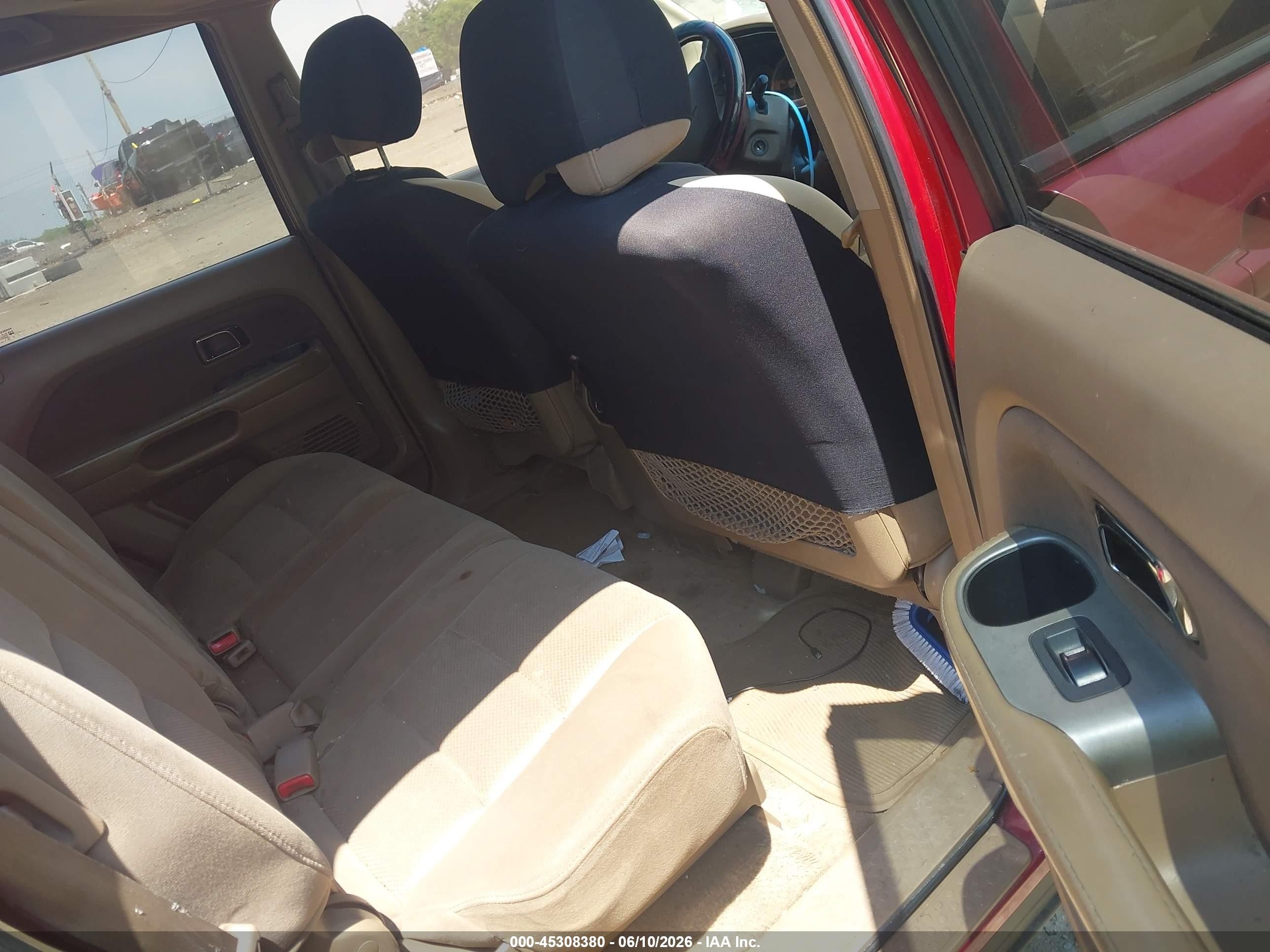 2006 Honda Pilot Ex Burgundy vin: 5FNYF28416B003410