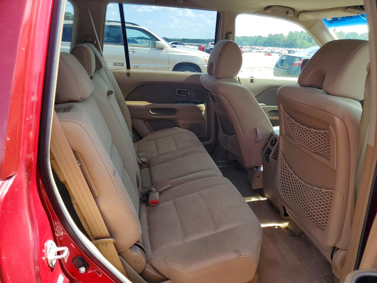 2006 Honda Pilot Ex Maroon vin: 5FNYF28416B041669