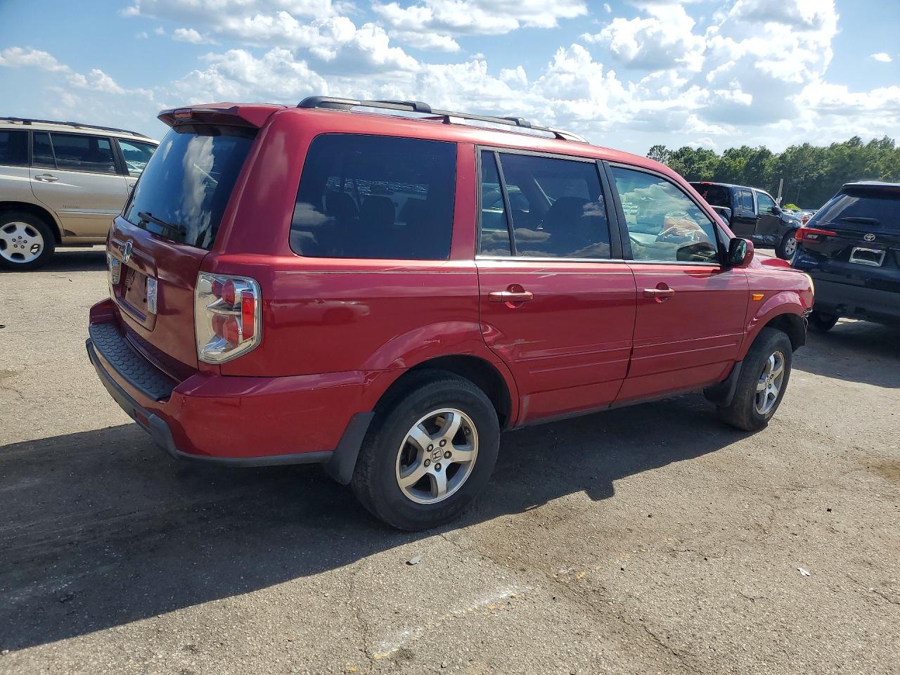 2006 Honda Pilot Ex Maroon vin: 5FNYF28416B041669