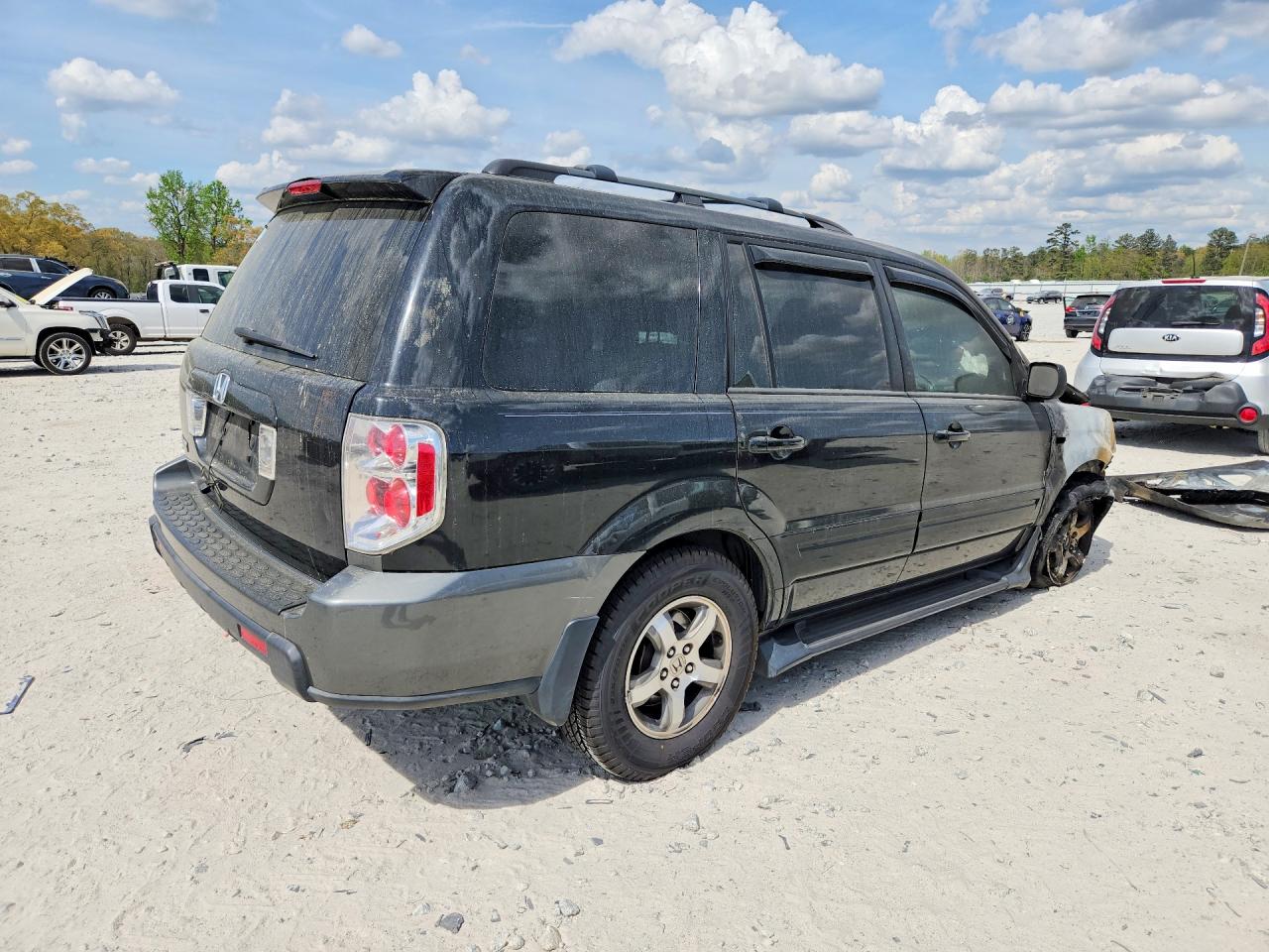 2007 Honda Pilot Ex Black vin: 5FNYF28417B036361