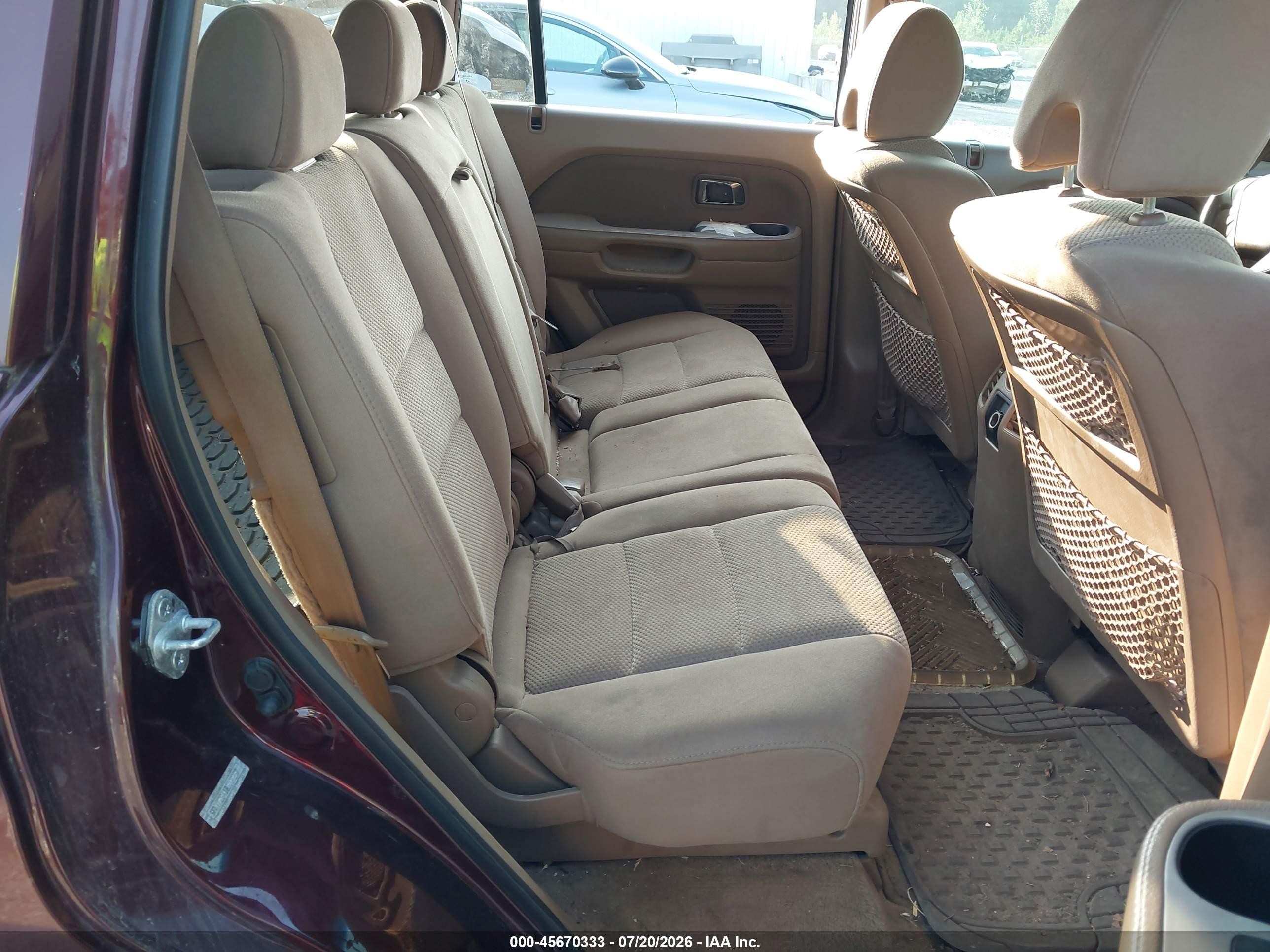 2008 Honda Pilot Ex Red vin: 5FNYF28418B009257