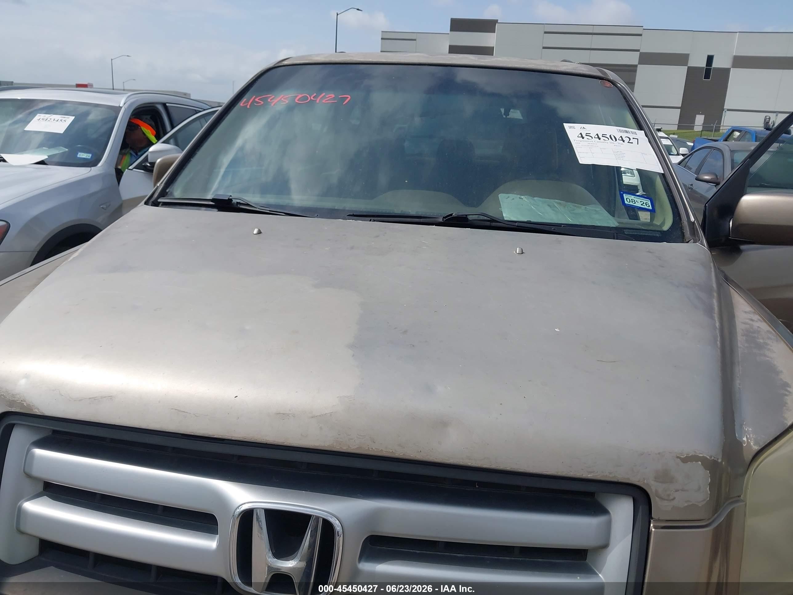 2008 Honda Pilot Ex Gold vin: 5FNYF28418B016838
