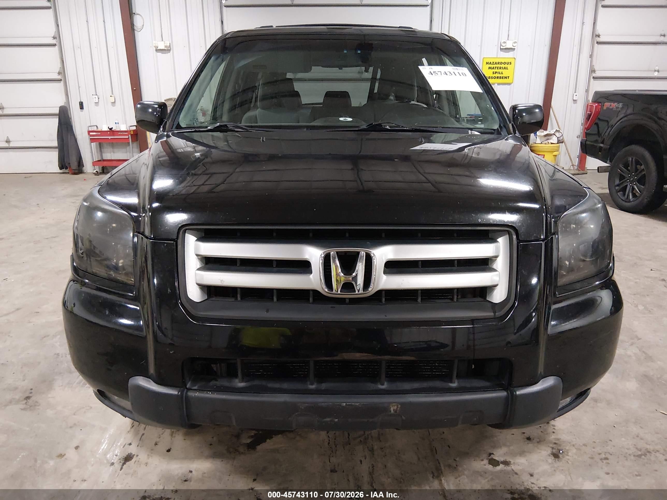 2007 Honda Pilot Ex Black vin: 5FNYF28427B003630