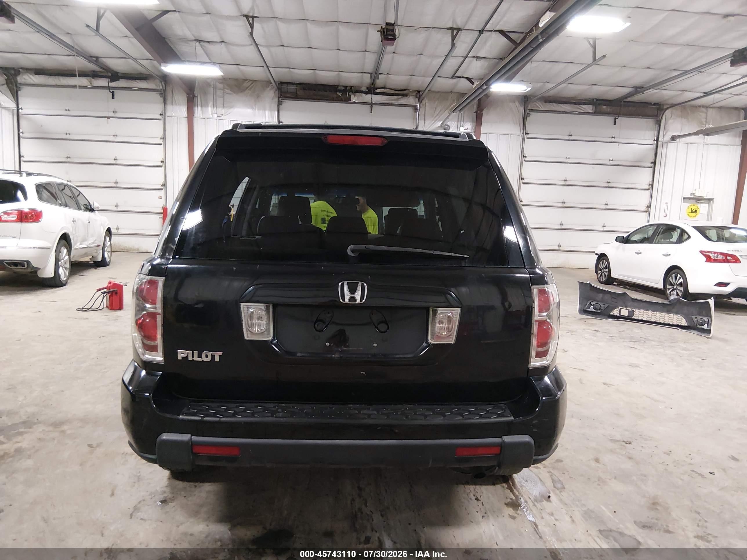 2007 Honda Pilot Ex Black vin: 5FNYF28427B003630