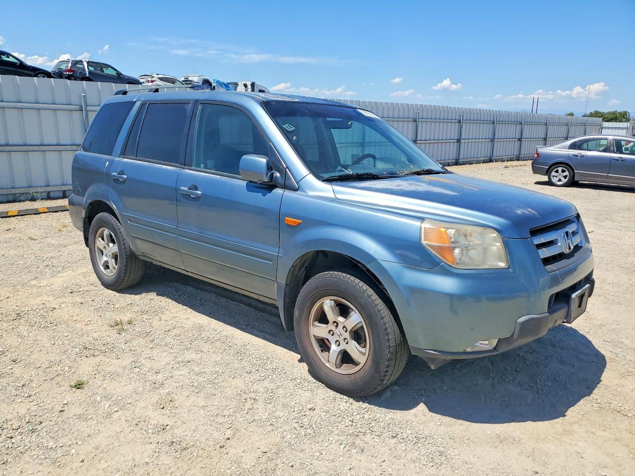 2007 Honda Pilot Ex Blue vin: 5FNYF28427B008293