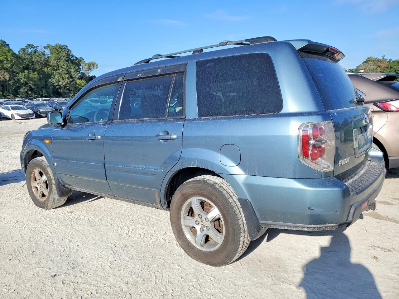 2007 Honda Pilot Ex Синий vin: 5FNYF28437B009419