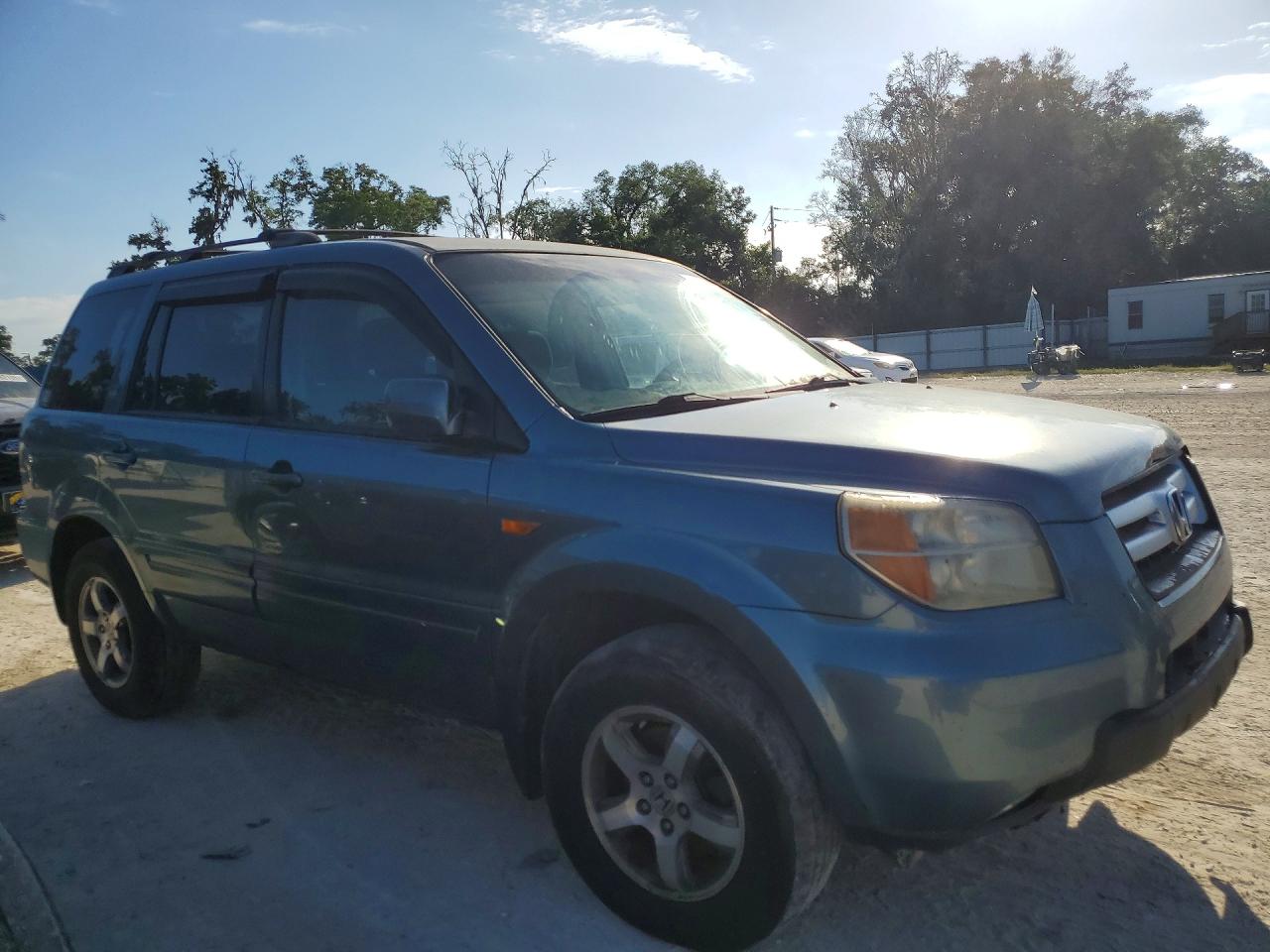 2007 Honda Pilot Ex Синий vin: 5FNYF28437B009419
