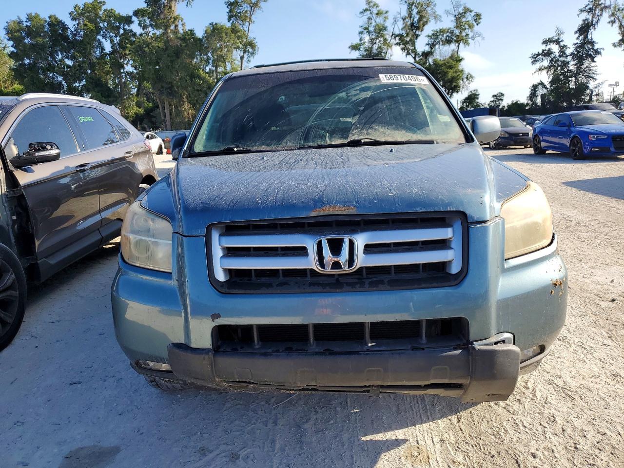 2007 Honda Pilot Ex Синий vin: 5FNYF28437B009419