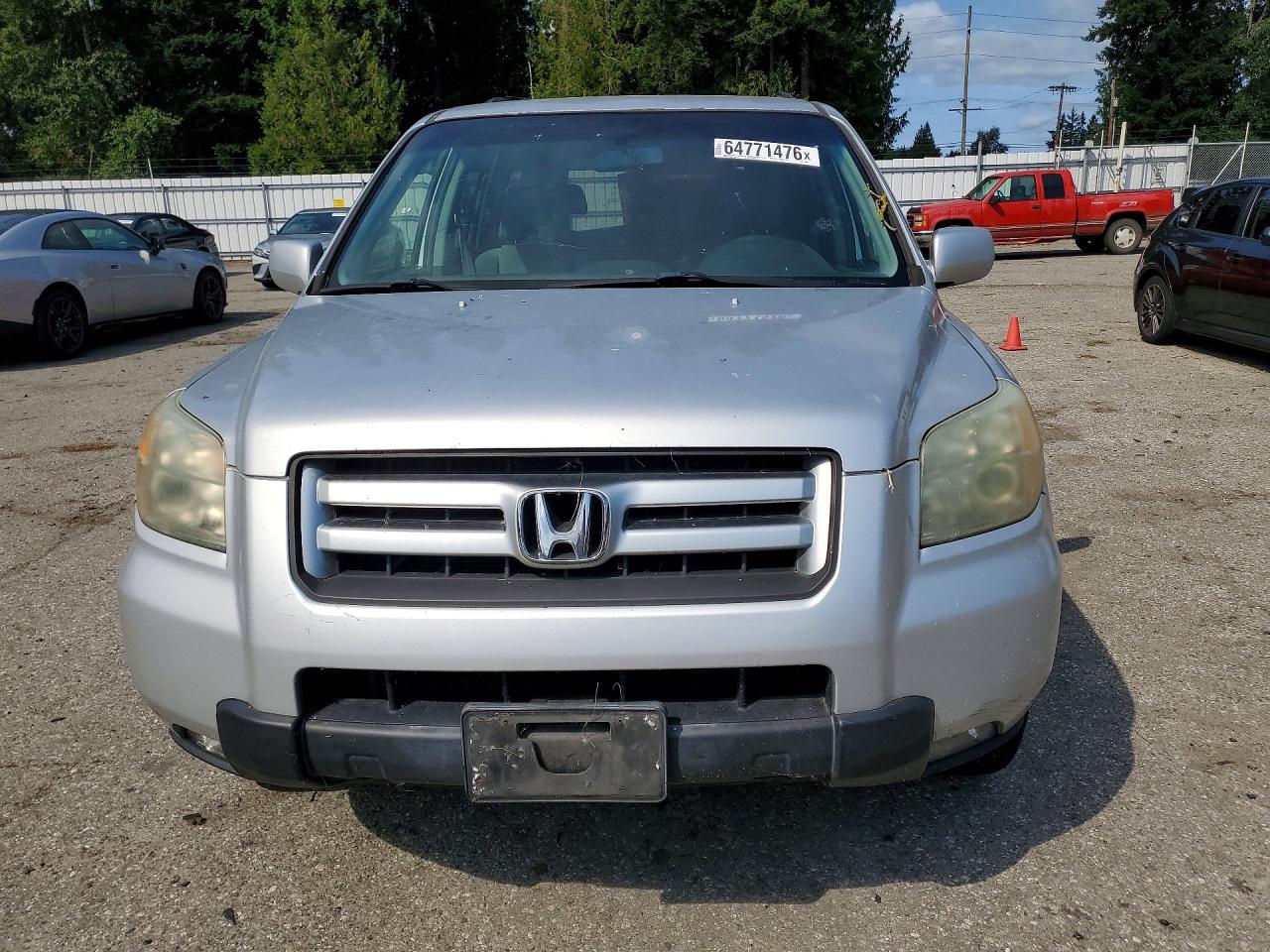 2006 Honda Pilot Ex Silver vin: 5FNYF28446B005863
