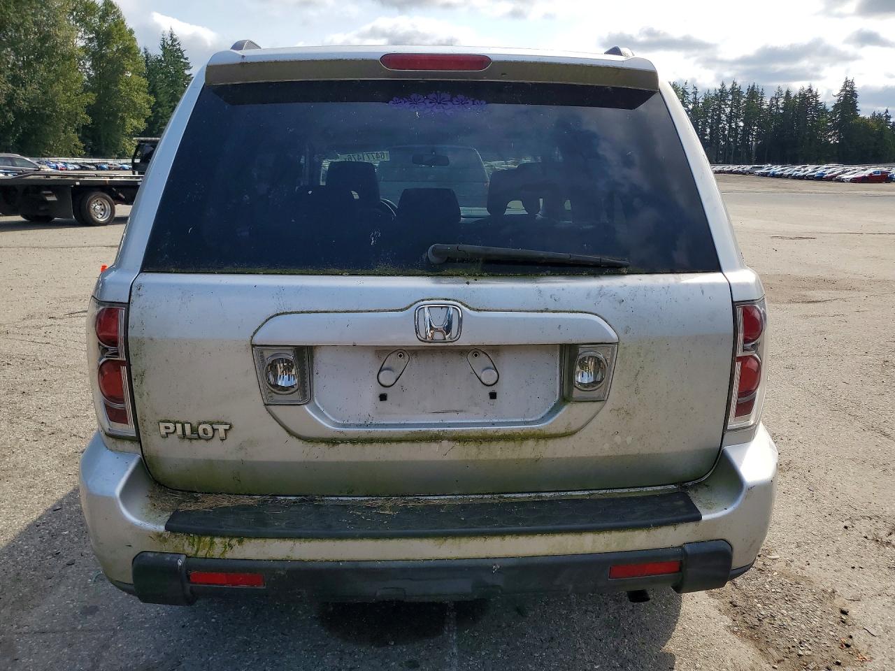 2006 Honda Pilot Ex Silver vin: 5FNYF28446B005863