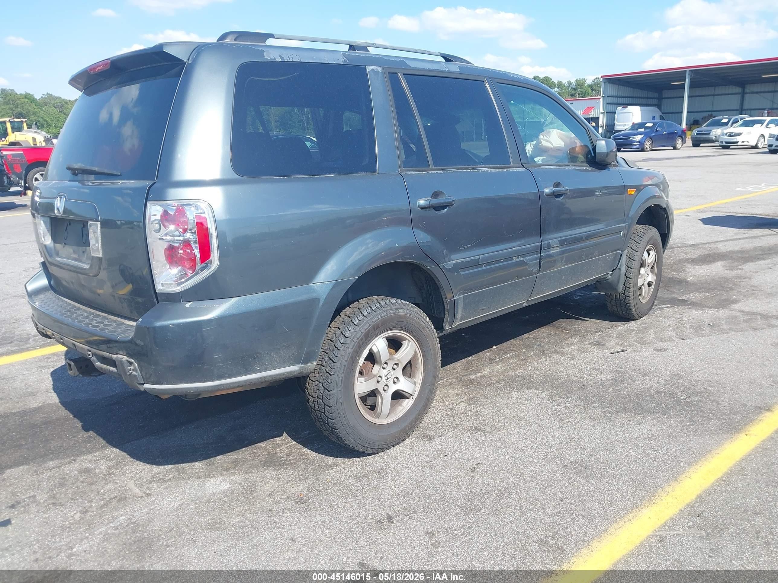 2006 Honda Pilot Ex Серый vin: 5FNYF28446B025434