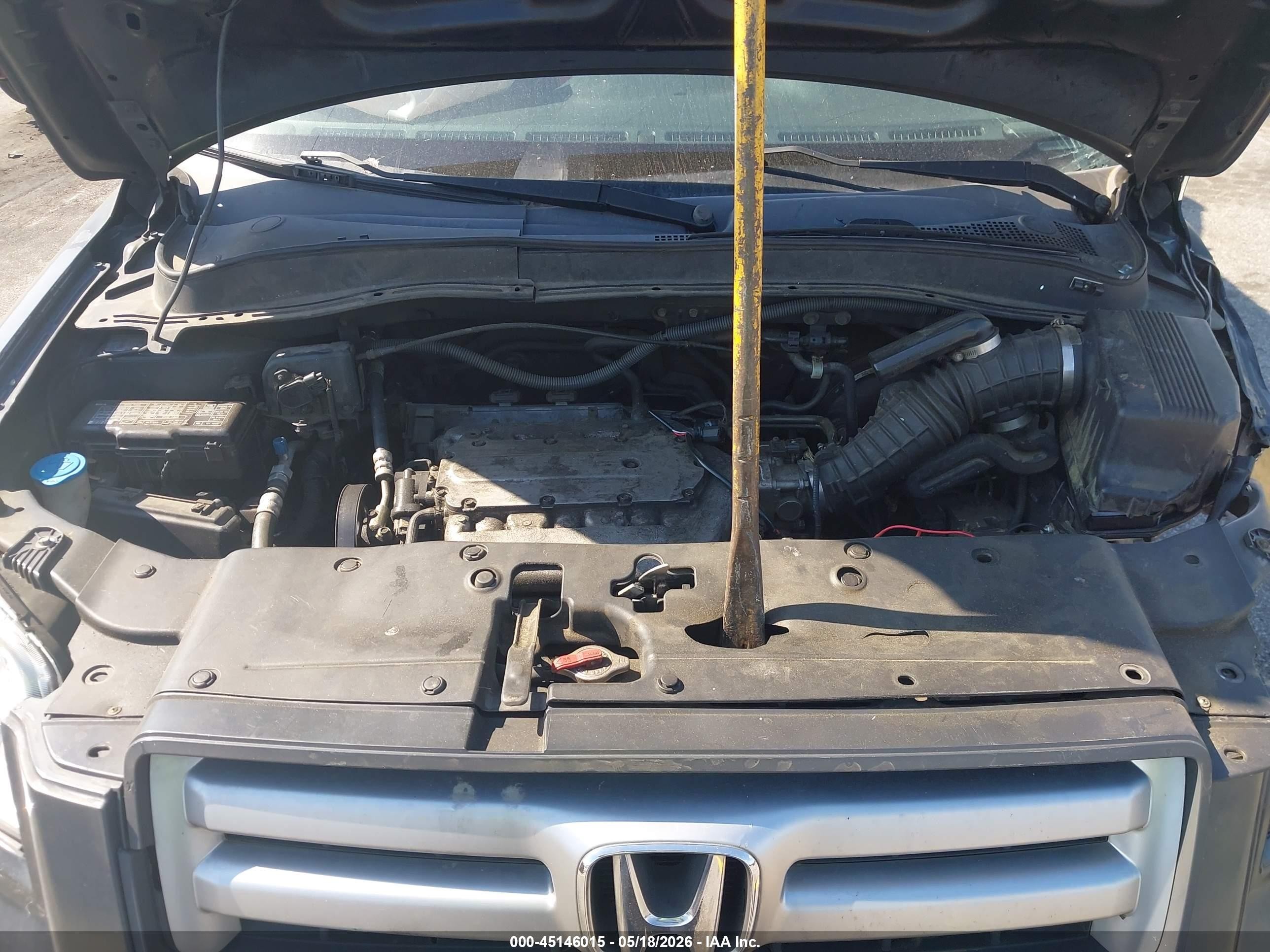 2006 Honda Pilot Ex Серый vin: 5FNYF28446B025434