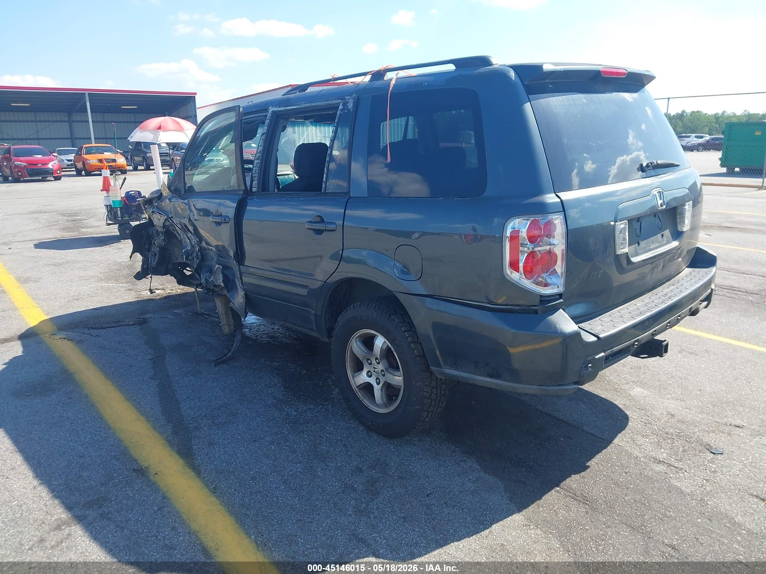 2006 Honda Pilot Ex Серый vin: 5FNYF28446B025434