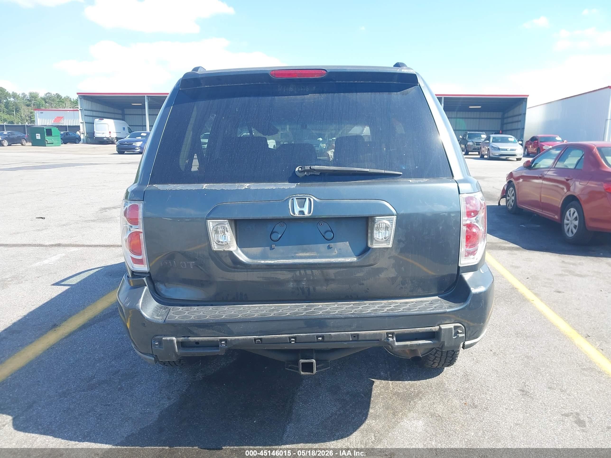 2006 Honda Pilot Ex Серый vin: 5FNYF28446B025434