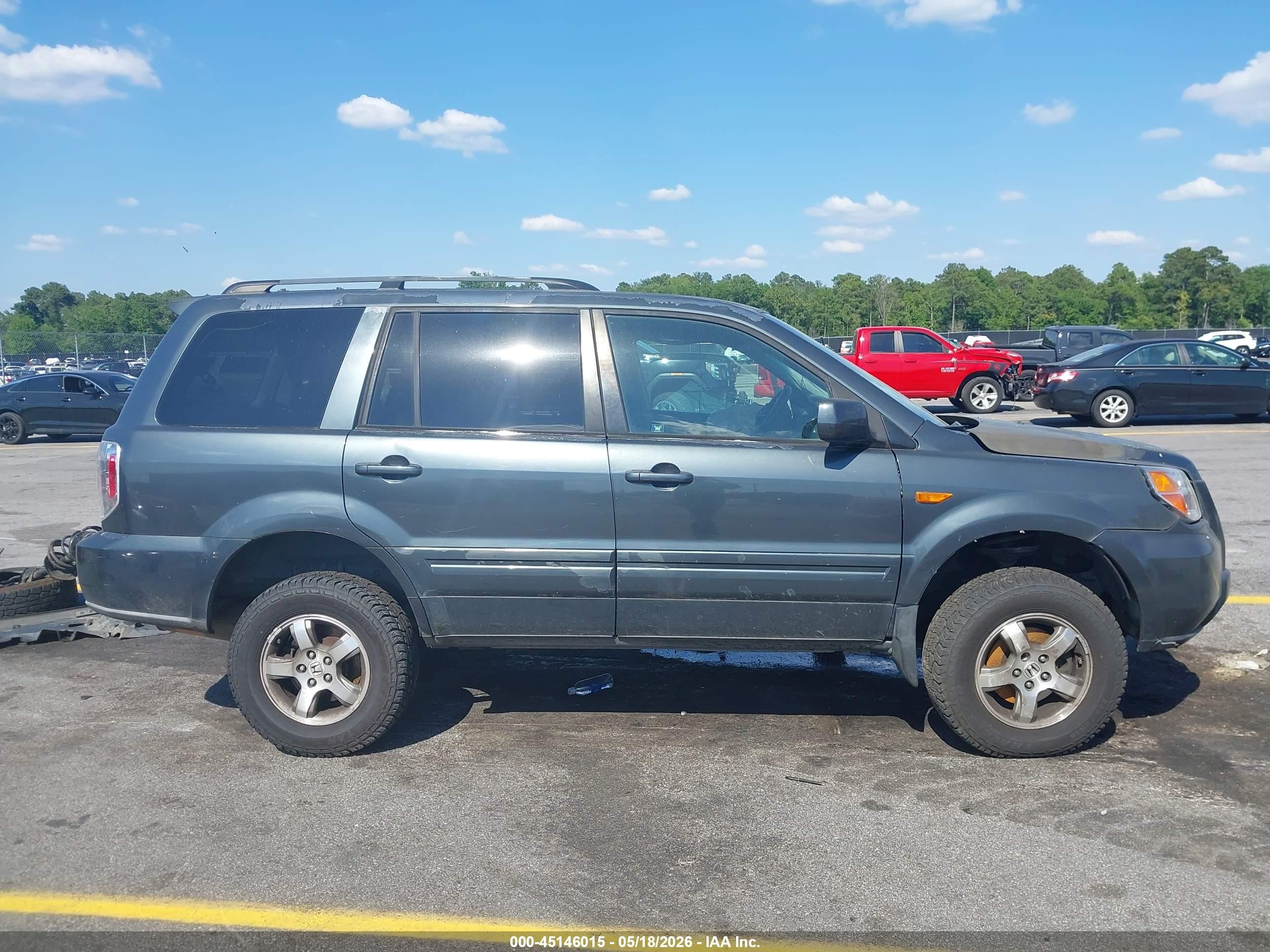 2006 Honda Pilot Ex Серый vin: 5FNYF28446B025434