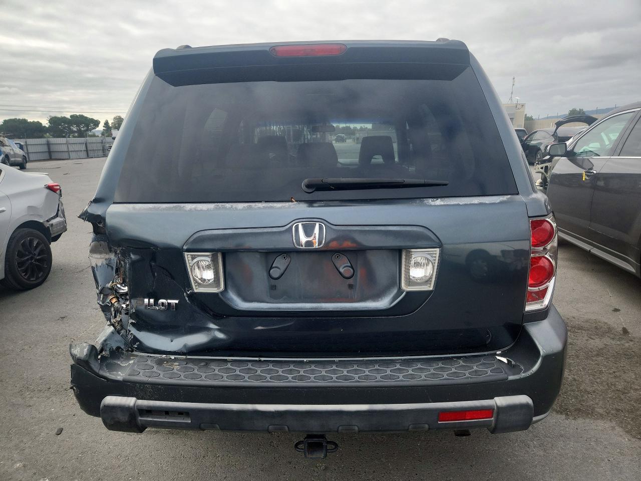 2006 Honda Pilot Ex Blue vin: 5FNYF28446B026938