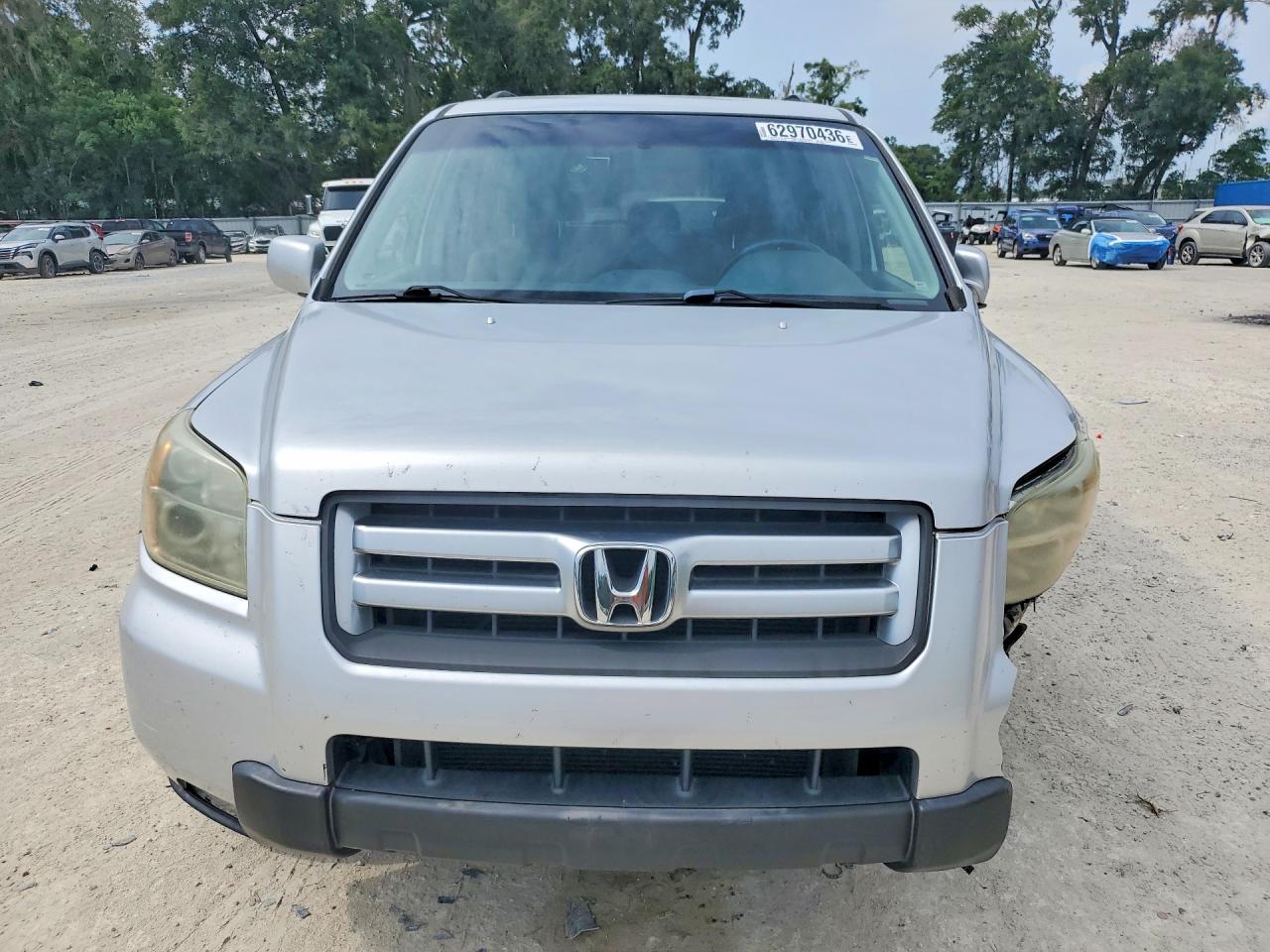 2006 Honda Pilot Ex Silver vin: 5FNYF28466B020459