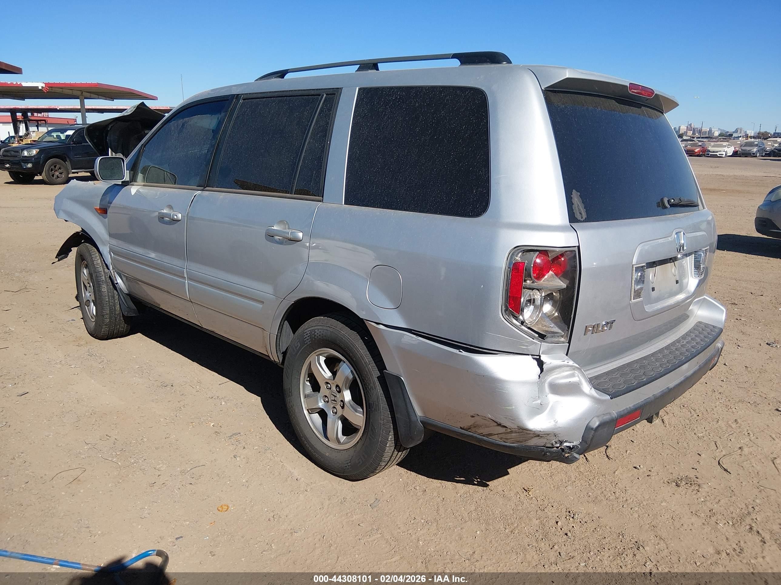 2007 Honda Pilot Ex Серебряный vin: 5FNYF28467B046495