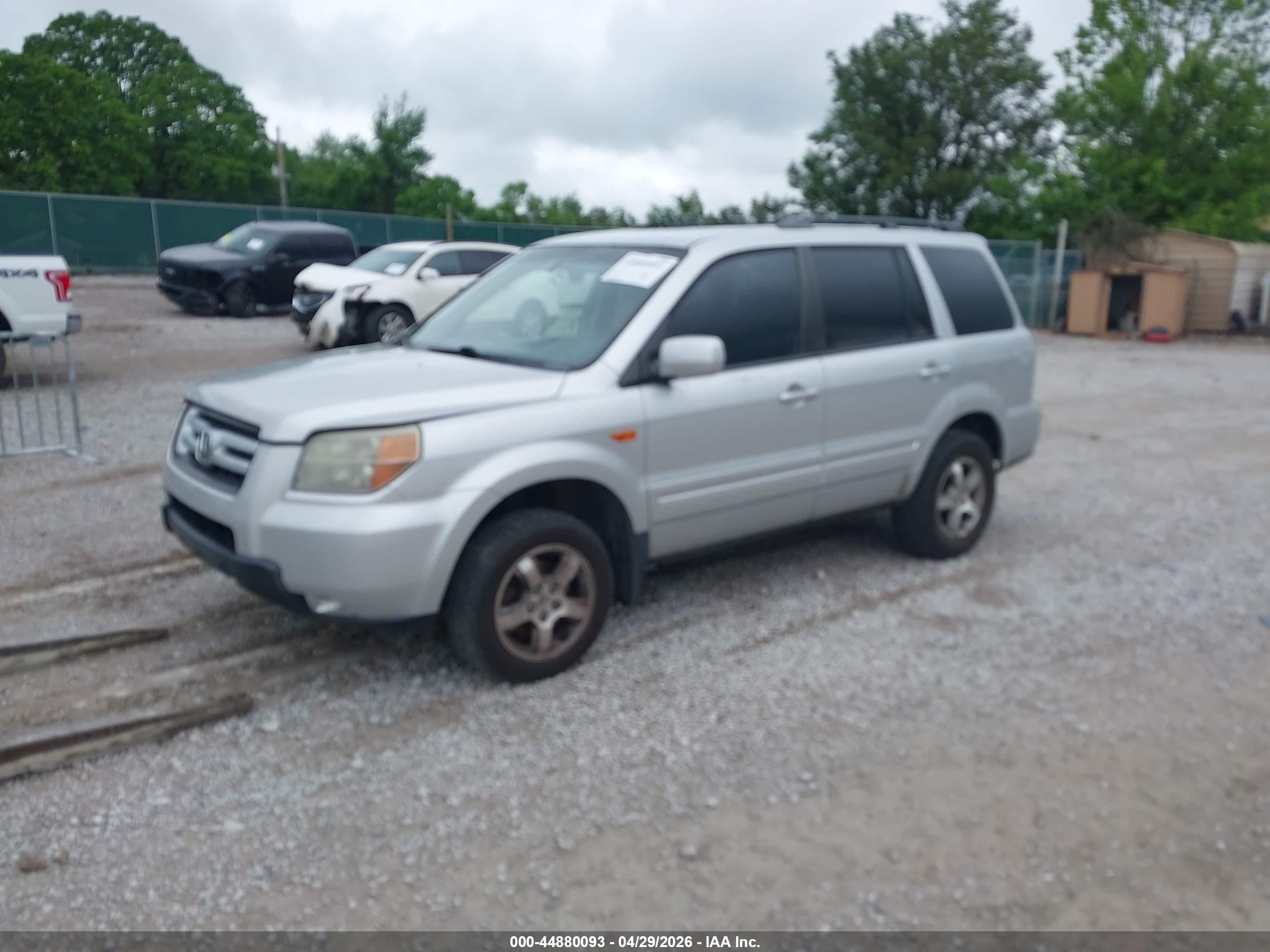 2006 Honda Pilot Ex Silver vin: 5FNYF28476B009003