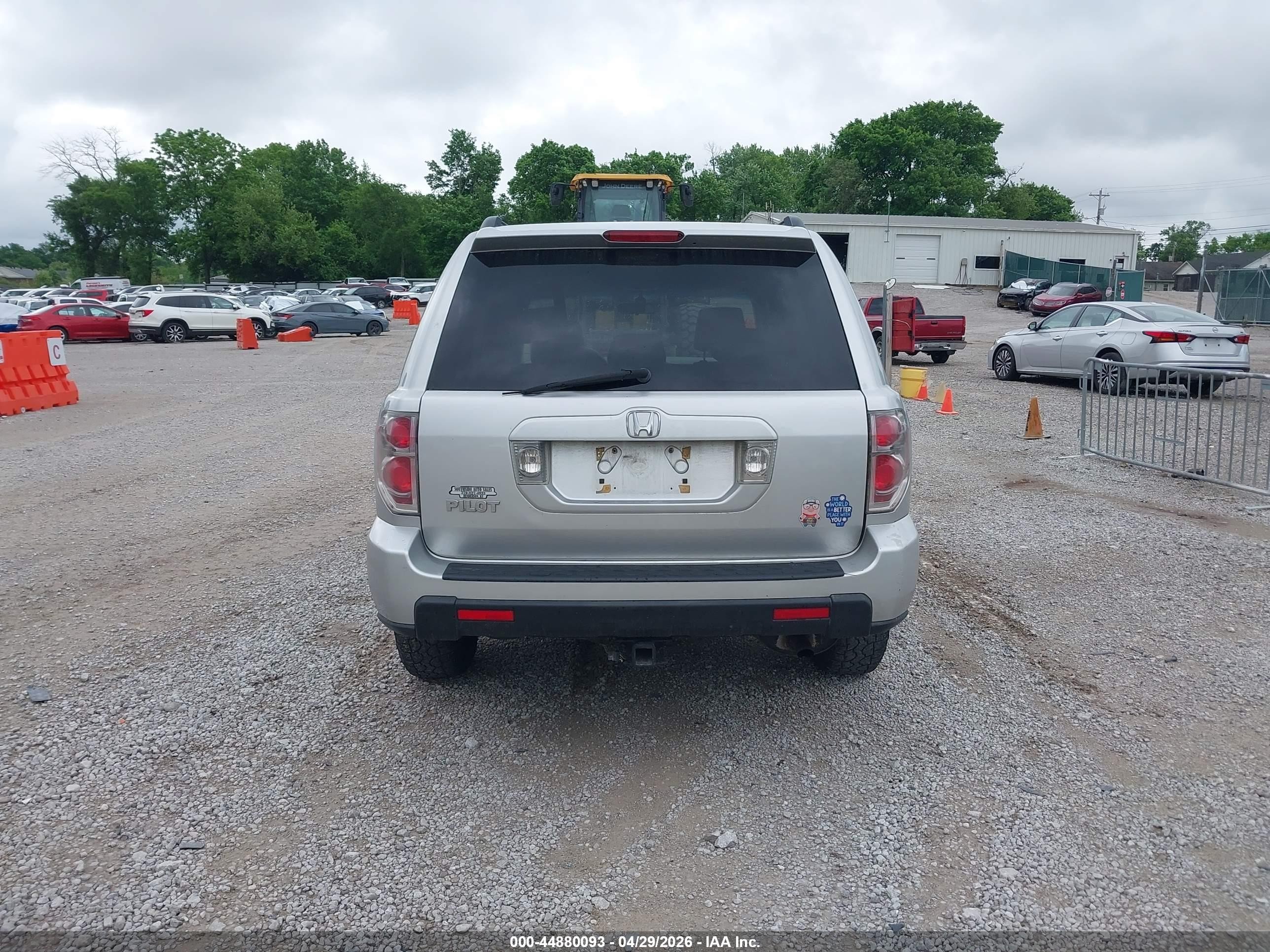 2006 Honda Pilot Ex Silver vin: 5FNYF28476B009003