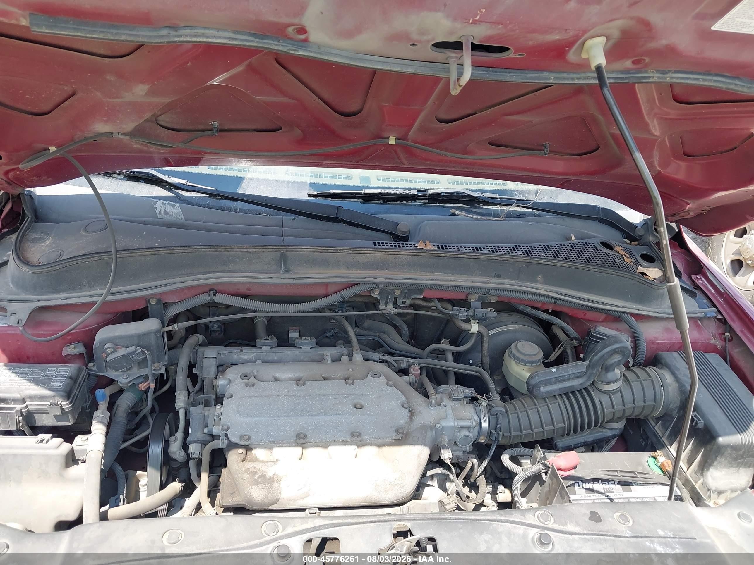 2006 Honda Pilot Ex Burgundy vin: 5FNYF28476B019613
