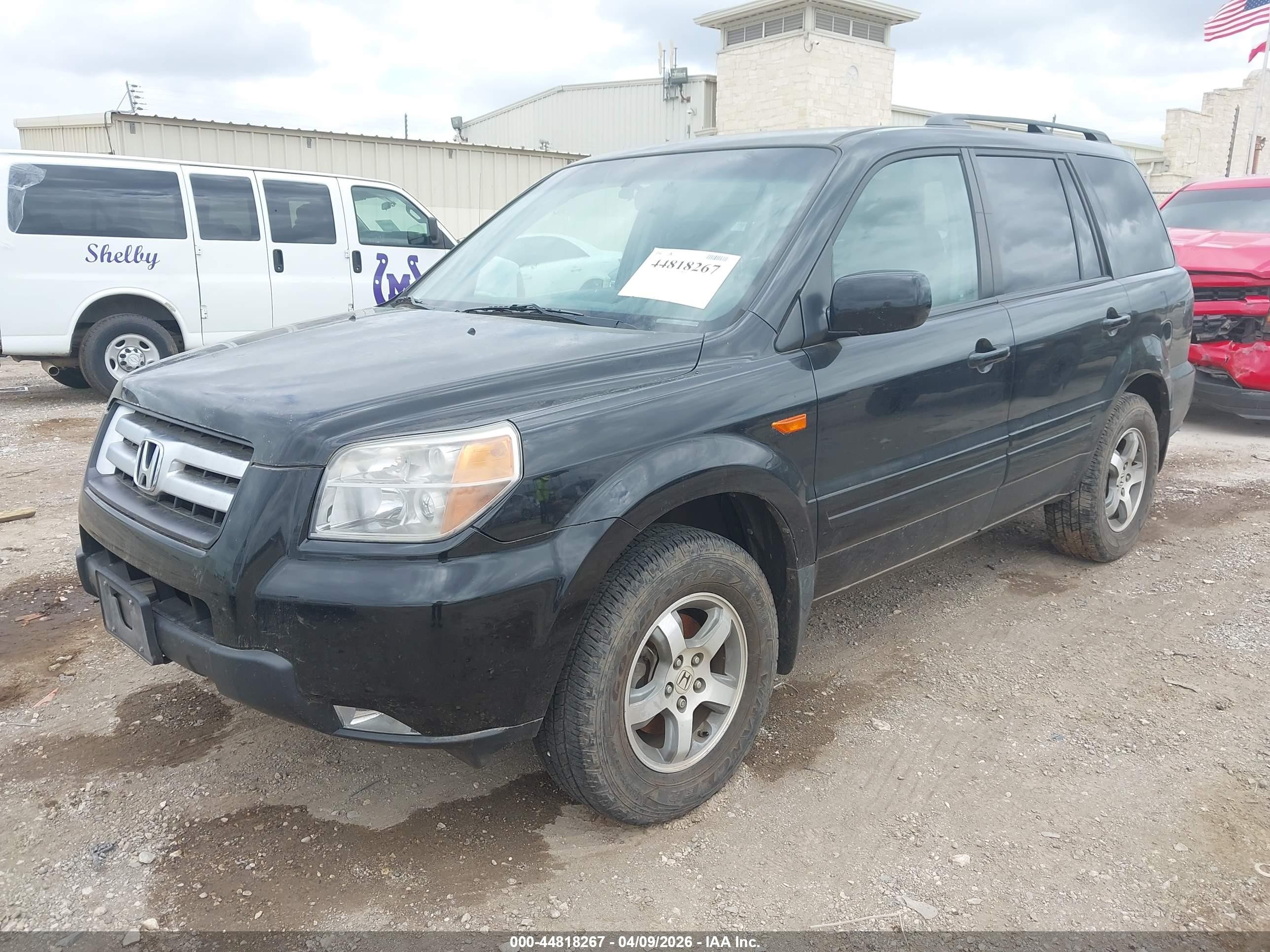 2007 Honda Pilot Ex Black vin: 5FNYF28477B009469