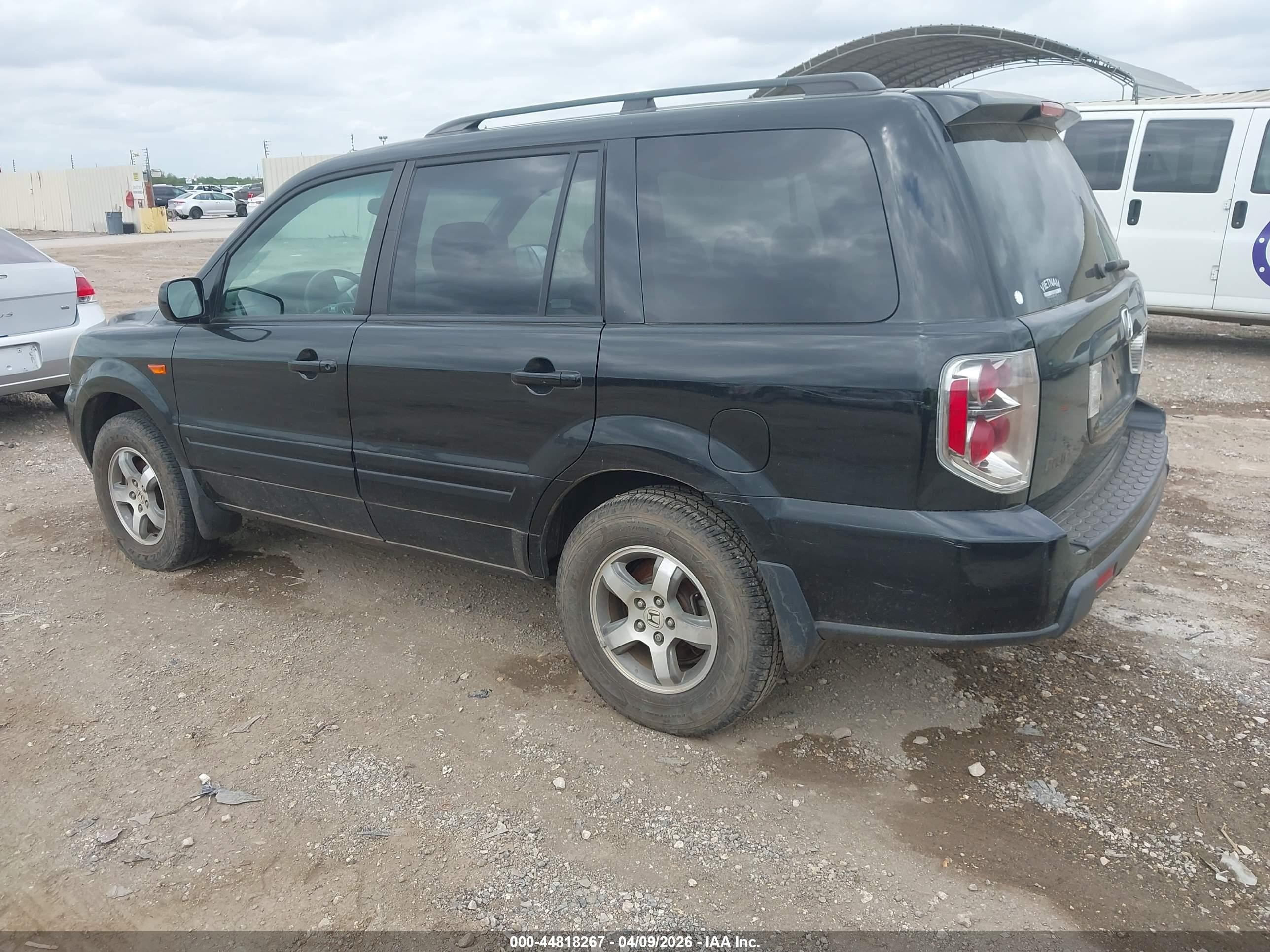2007 Honda Pilot Ex Black vin: 5FNYF28477B009469