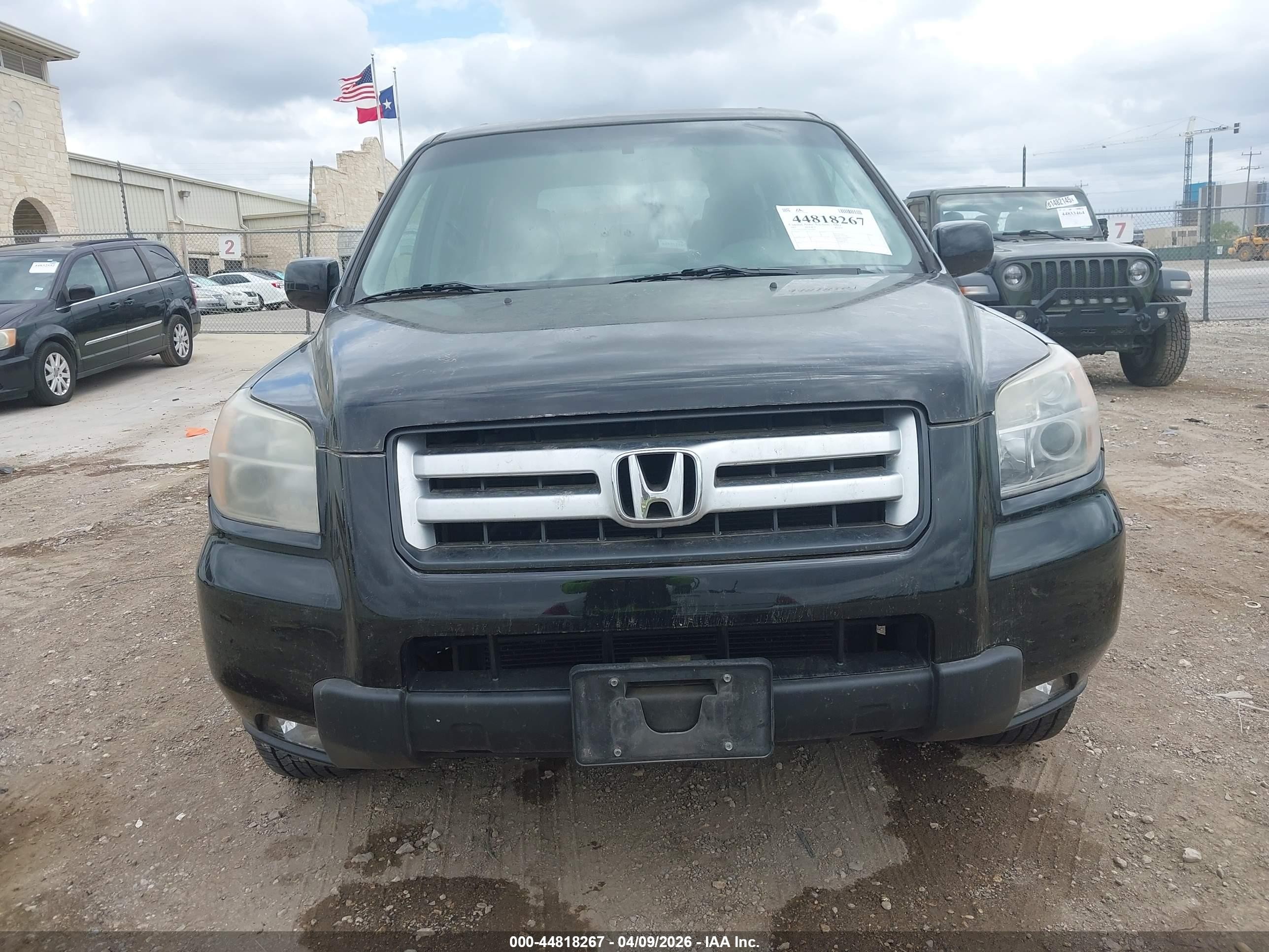 2007 Honda Pilot Ex Black vin: 5FNYF28477B009469