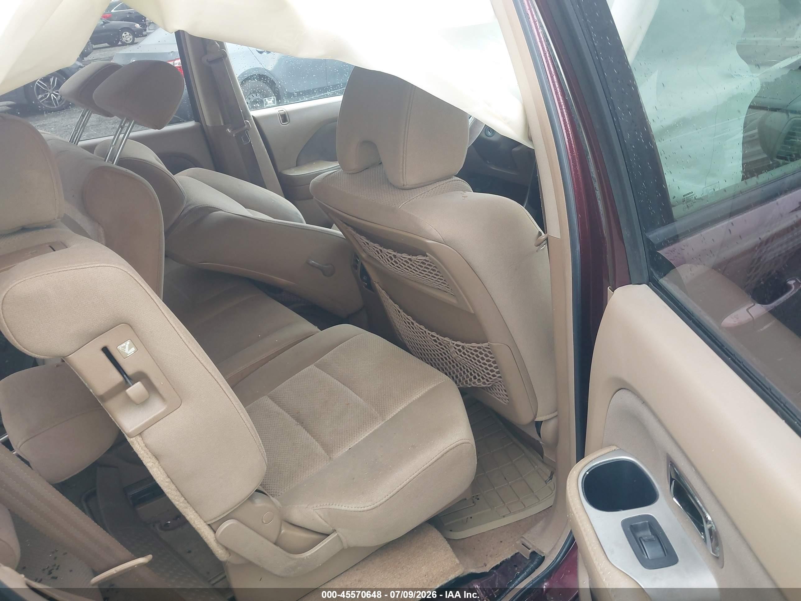 2007 Honda Pilot Ex Burgundy vin: 5FNYF28477B013635