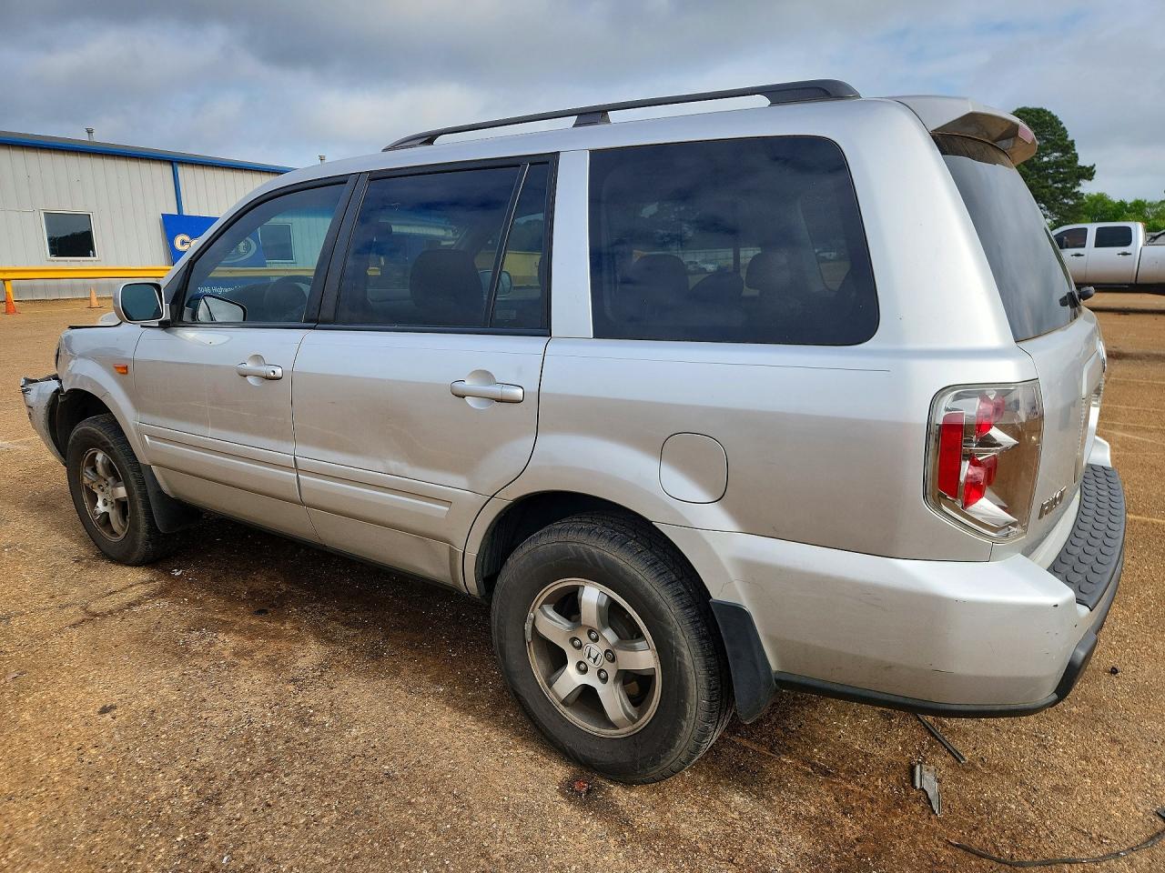 2007 Honda Pilot Ex Silver vin: 5FNYF28477B034839
